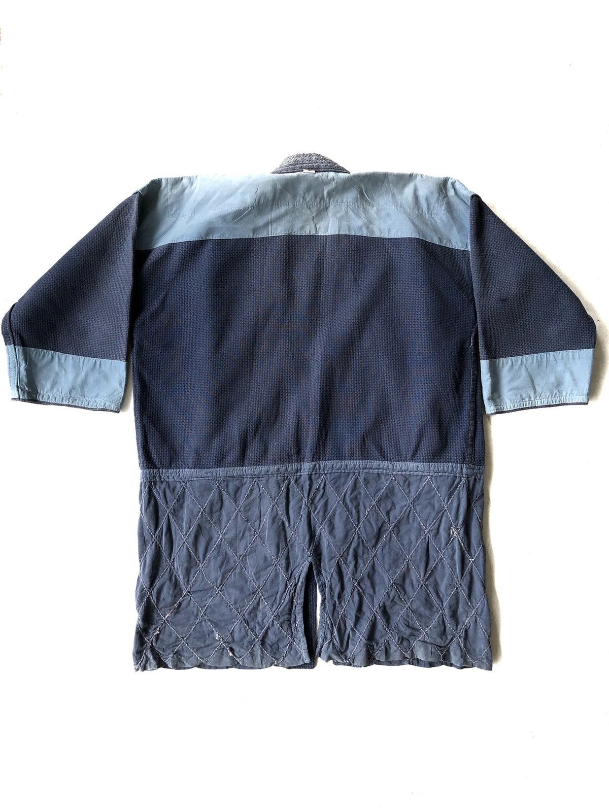 Indigo RARE🔥Boro Patchwork Sashiko Stitches Kendo Jacket Size US M / EU 48-50 / 2 - 6 Thumbnail