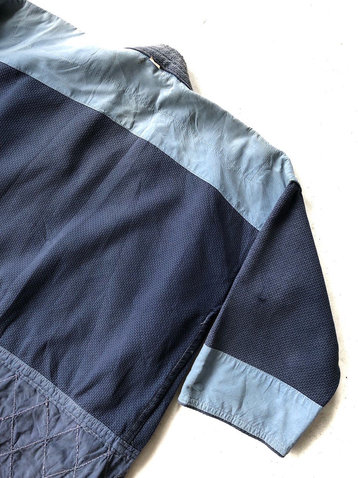 Indigo RARE🔥Boro Patchwork Sashiko Stitches Kendo Jacket Size US M / EU 48-50 / 2 - 15 Thumbnail