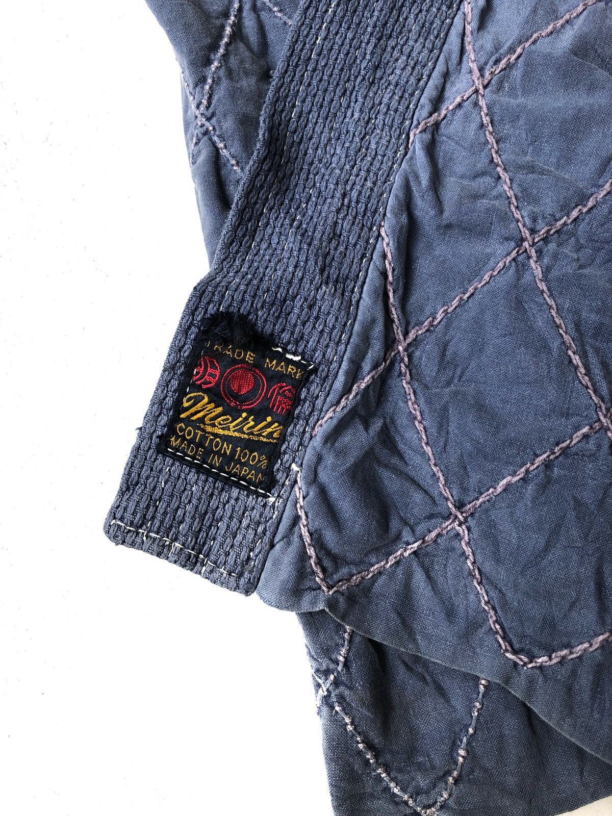 Indigo RARE🔥Boro Patchwork Sashiko Stitches Kendo Jacket Size US M / EU 48-50 / 2 - 18 Thumbnail
