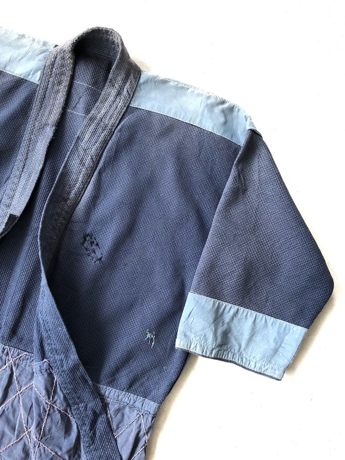 Indigo RARE🔥Boro Patchwork Sashiko Stitches Kendo Jacket Size US M / EU 48-50 / 2 - 11 Thumbnail