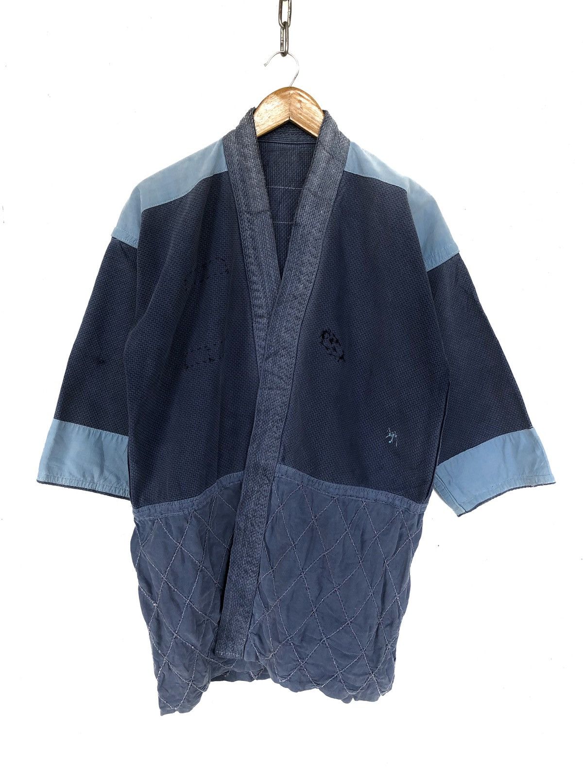 Indigo RARE🔥Boro Patchwork Sashiko Stitches Kendo Jacket Size US M / EU 48-50 / 2 - 2 Thumbnail