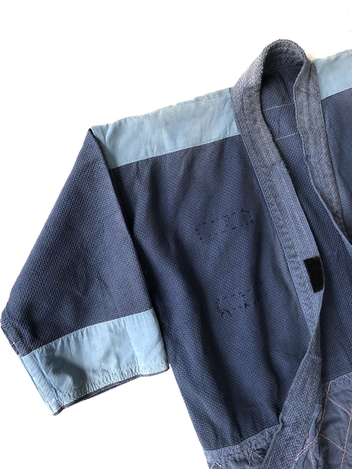 Indigo RARE🔥Boro Patchwork Sashiko Stitches Kendo Jacket Size US M / EU 48-50 / 2 - 10 Thumbnail
