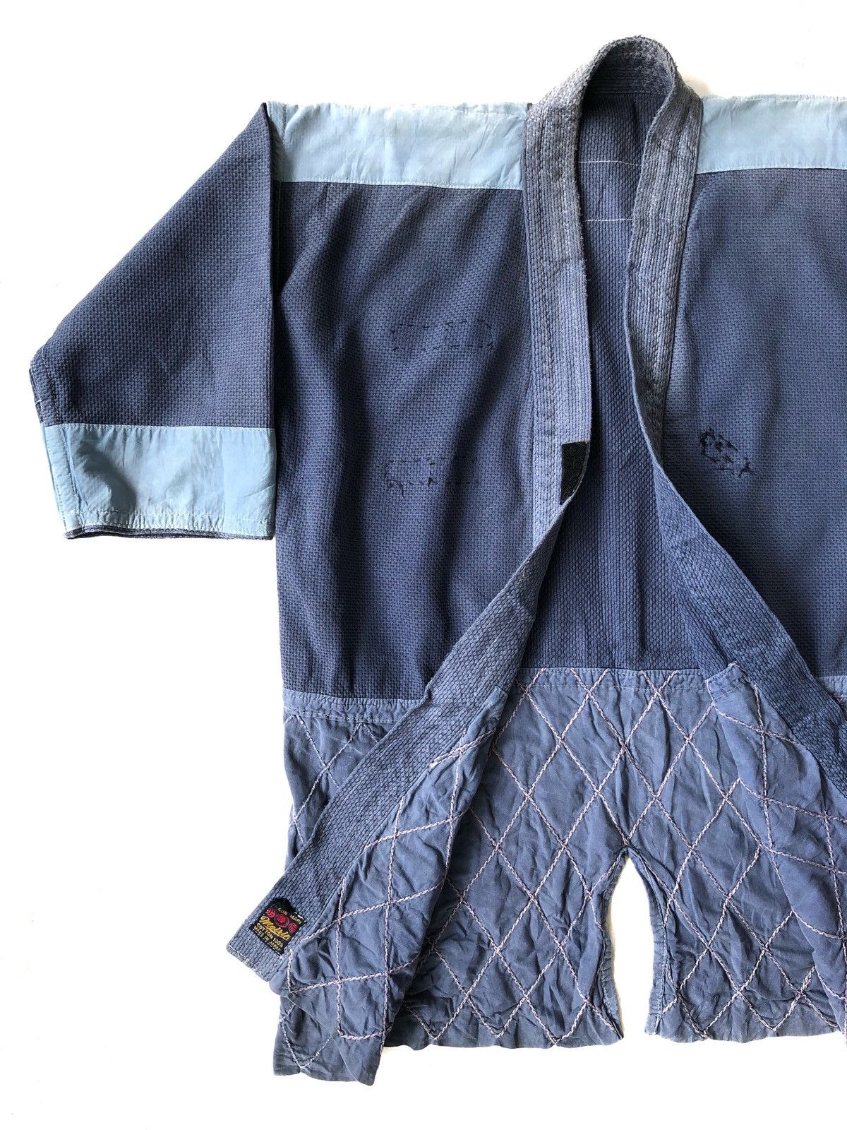 Indigo RARE🔥Boro Patchwork Sashiko Stitches Kendo Jacket Size US M / EU 48-50 / 2 - 8 Thumbnail