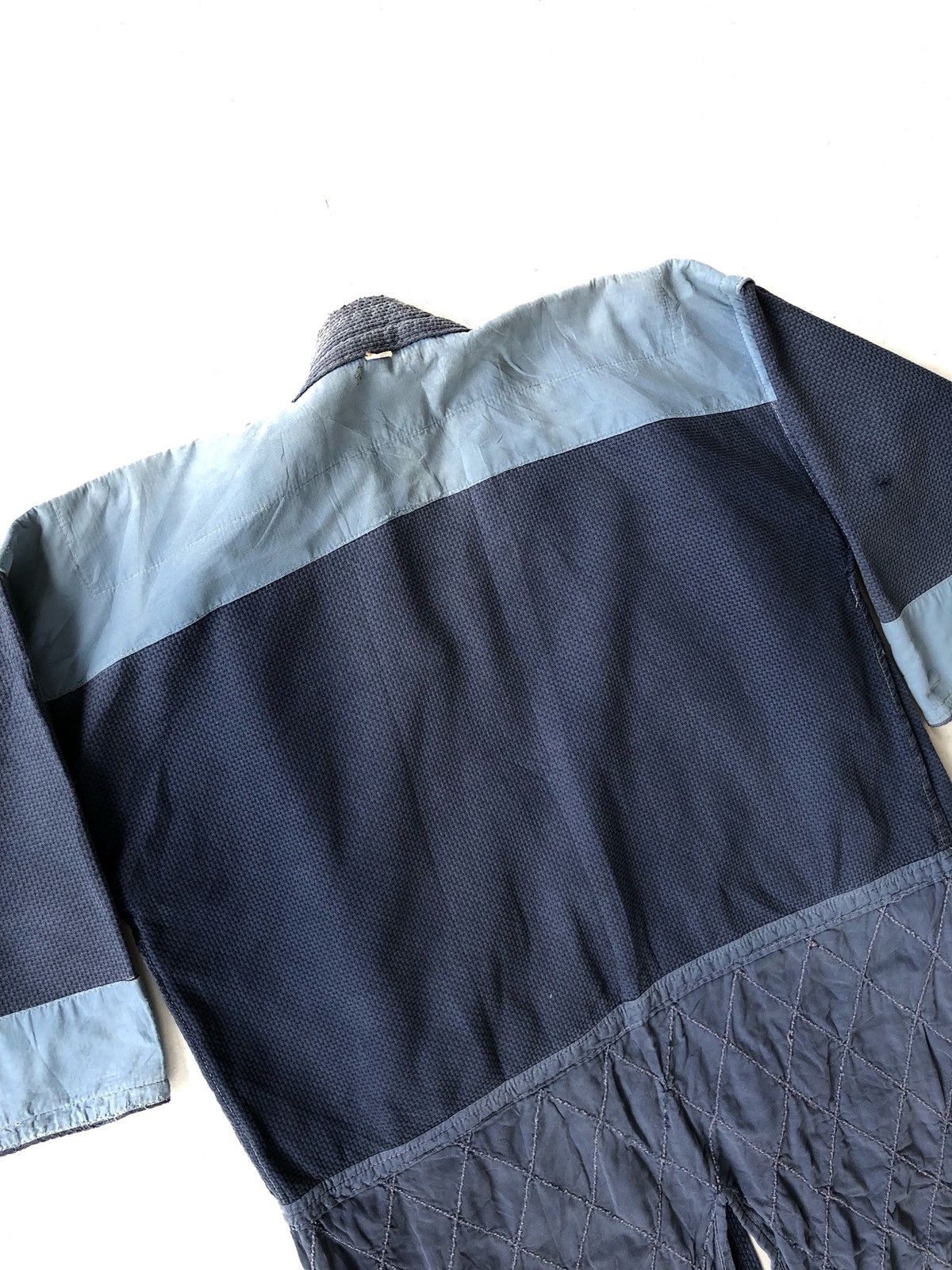 Indigo RARE🔥Boro Patchwork Sashiko Stitches Kendo Jacket Size US M / EU 48-50 / 2 - 14 Thumbnail