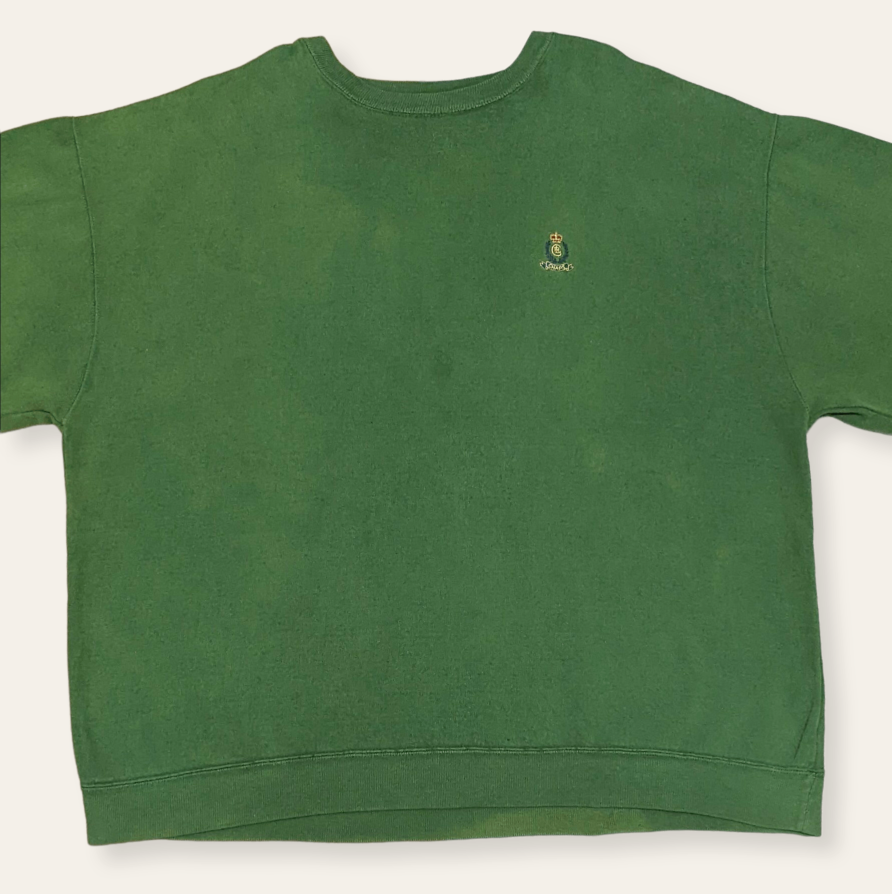Chaps Ralph Lauren × Polo Ralph Lauren × Vintage Vintage 90s Chaps Ralph Lauren Distressed Boxy Sweatshirt Size US XXL / EU 58 / 5 - 3 Thumbnail