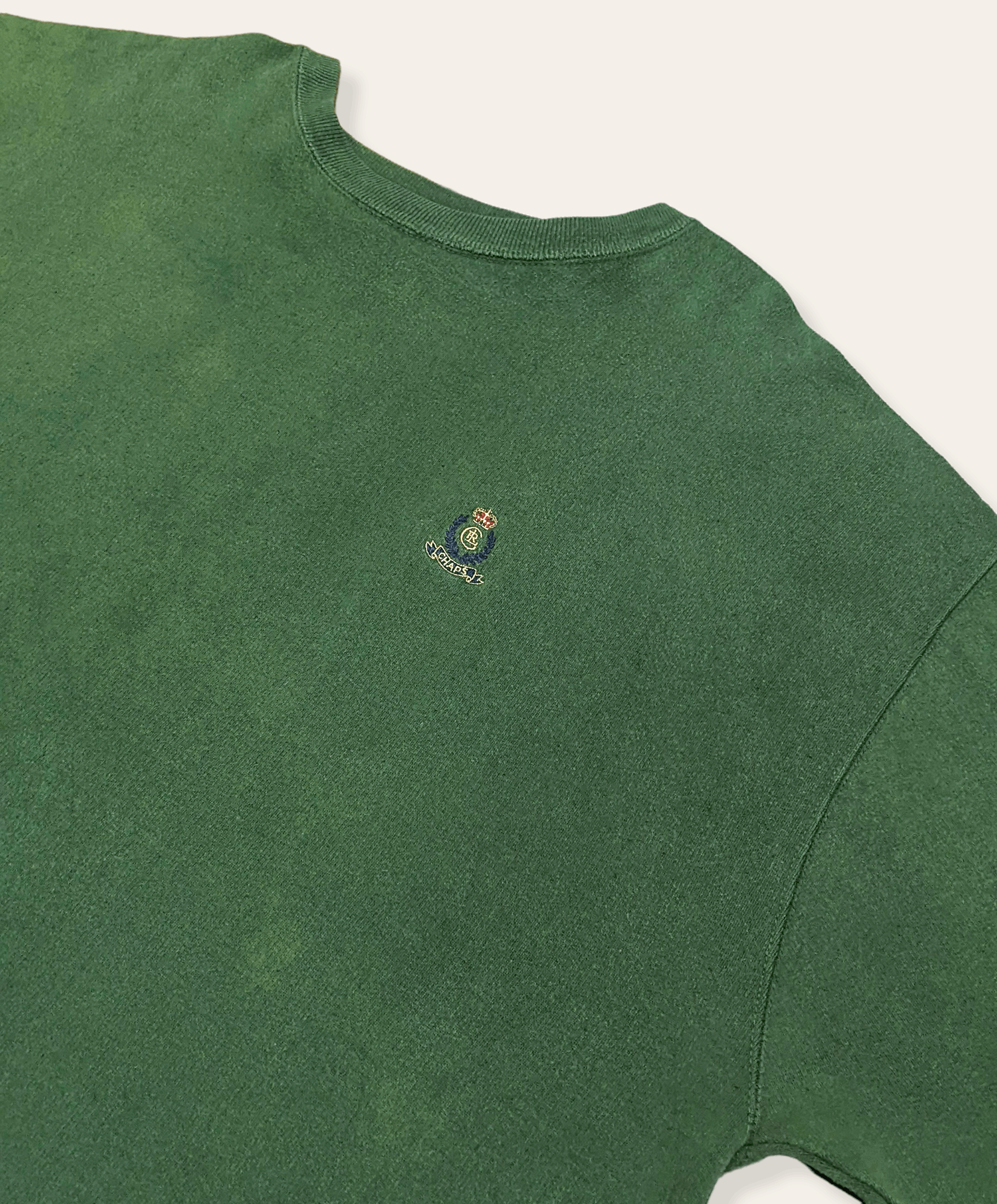 Chaps Ralph Lauren × Polo Ralph Lauren × Vintage Vintage 90s Chaps Ralph Lauren Distressed Boxy Sweatshirt Size US XXL / EU 58 / 5 - 5 Thumbnail