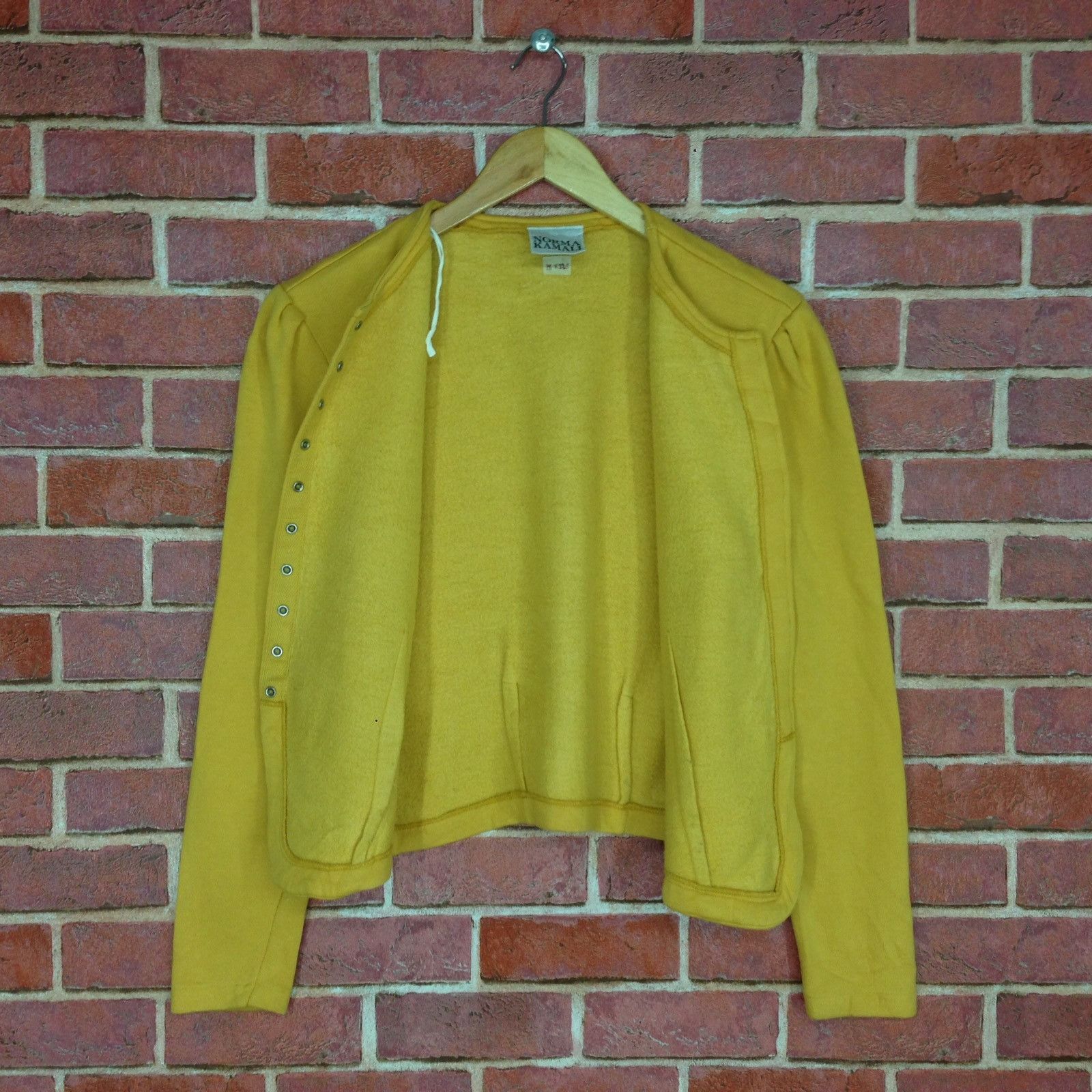 Vintage Vintage Norma Kamali Snap Button Sweater Size US S / EU 44-46 / 1 - 1 Thumbnail