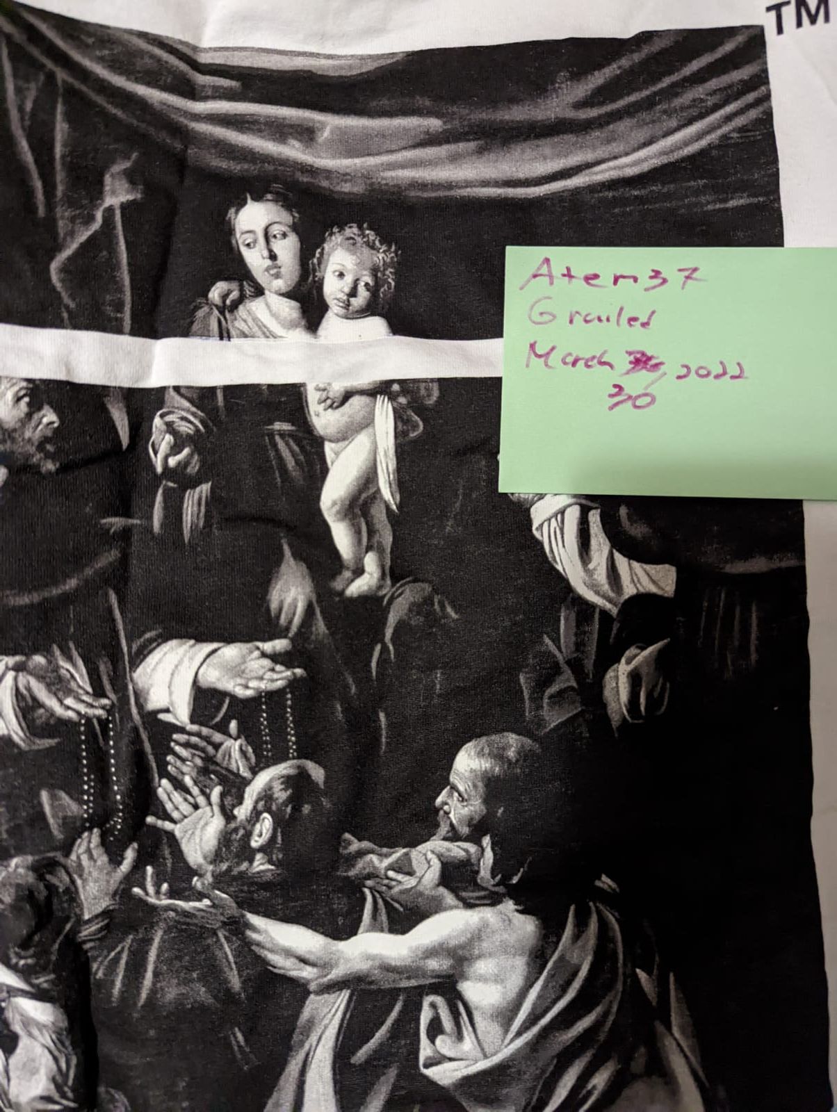 Off-White Caravaggio Square Tee Size US S / EU 44-46 / 1 - 8 Thumbnail