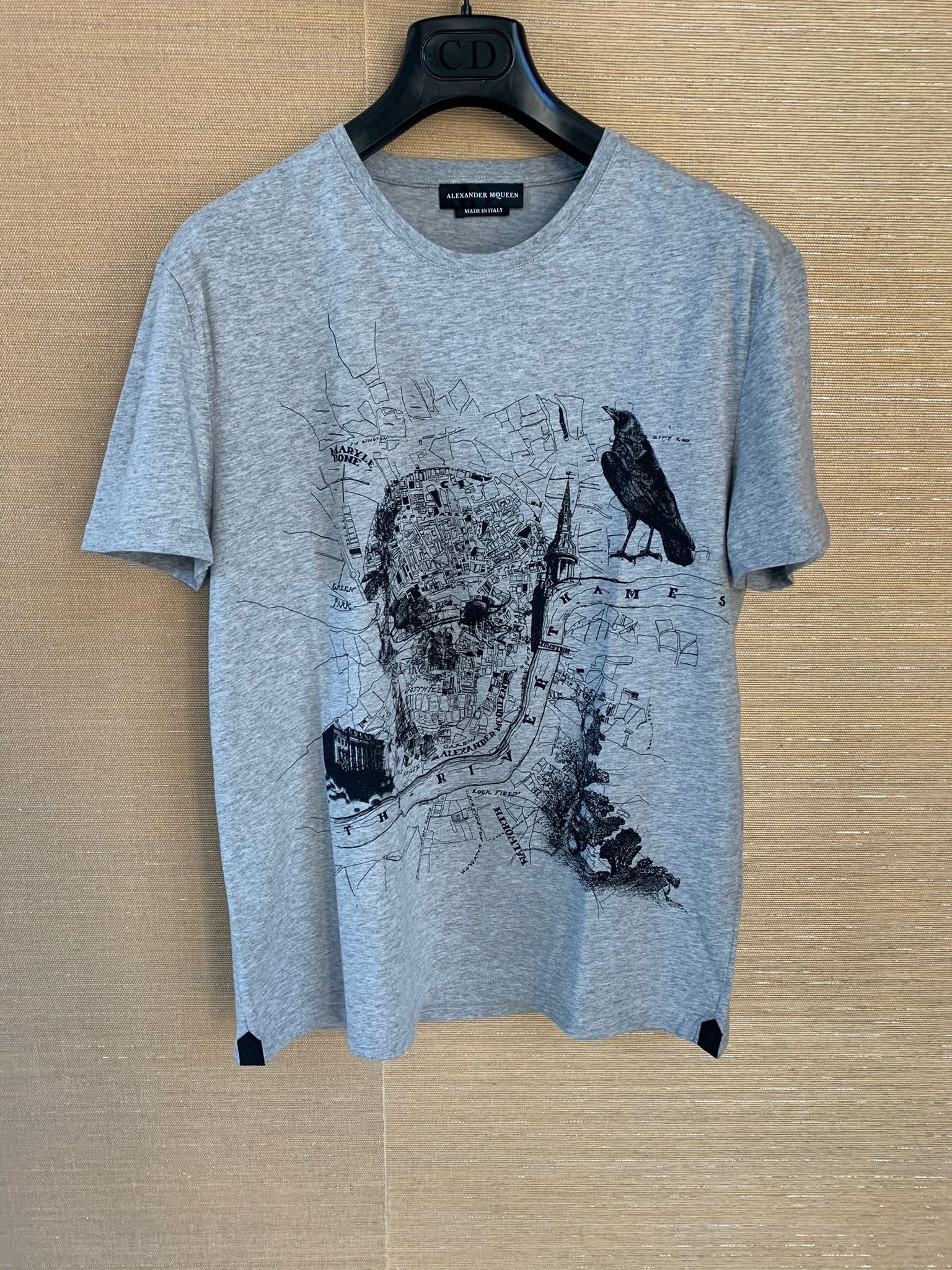 Alexander McQueen Skull Print Tee, SS in Grey Size US M / EU 48-50 / 2 - 1 Thumbnail