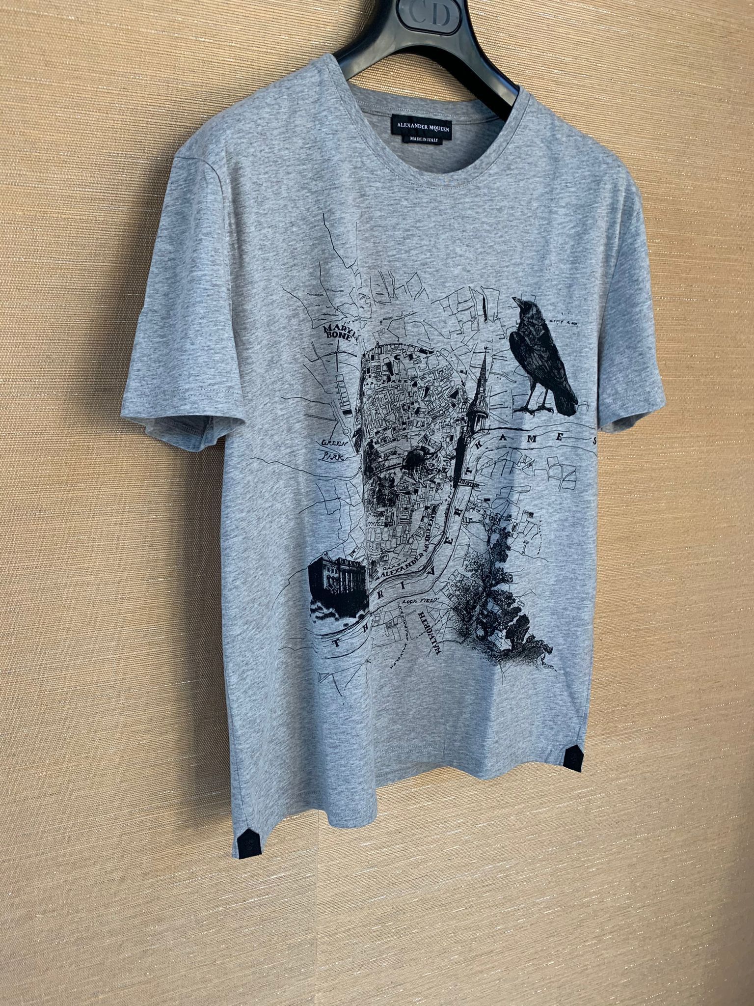 Alexander McQueen Skull Print Tee, SS in Grey Size US M / EU 48-50 / 2 - 2 Thumbnail
