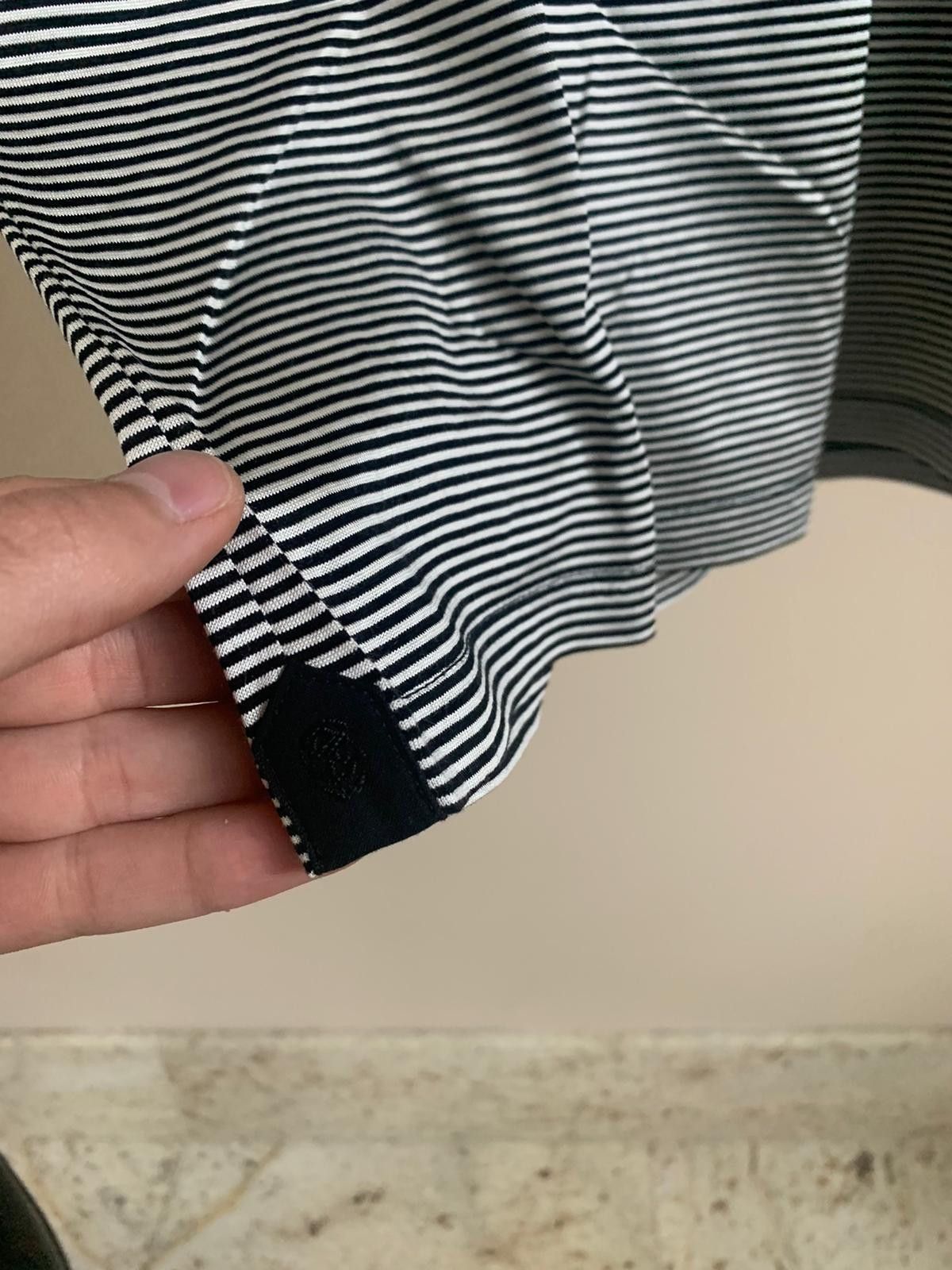 Alexander McQueen Stripe Chest Pocket Logo Tee in Black & White Size US M / EU 48-50 / 2 - 6 Thumbnail