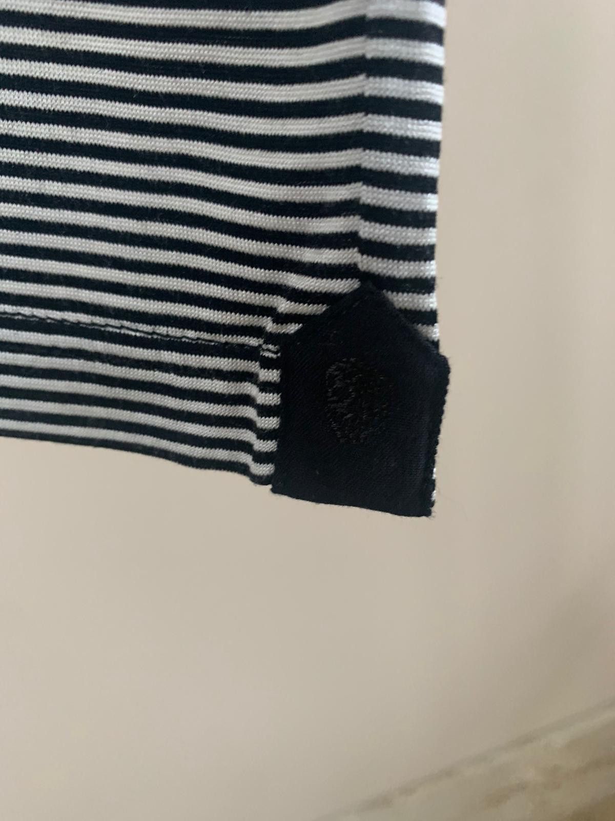 Alexander McQueen Stripe Chest Pocket Logo Tee in Black & White Size US M / EU 48-50 / 2 - 7 Thumbnail