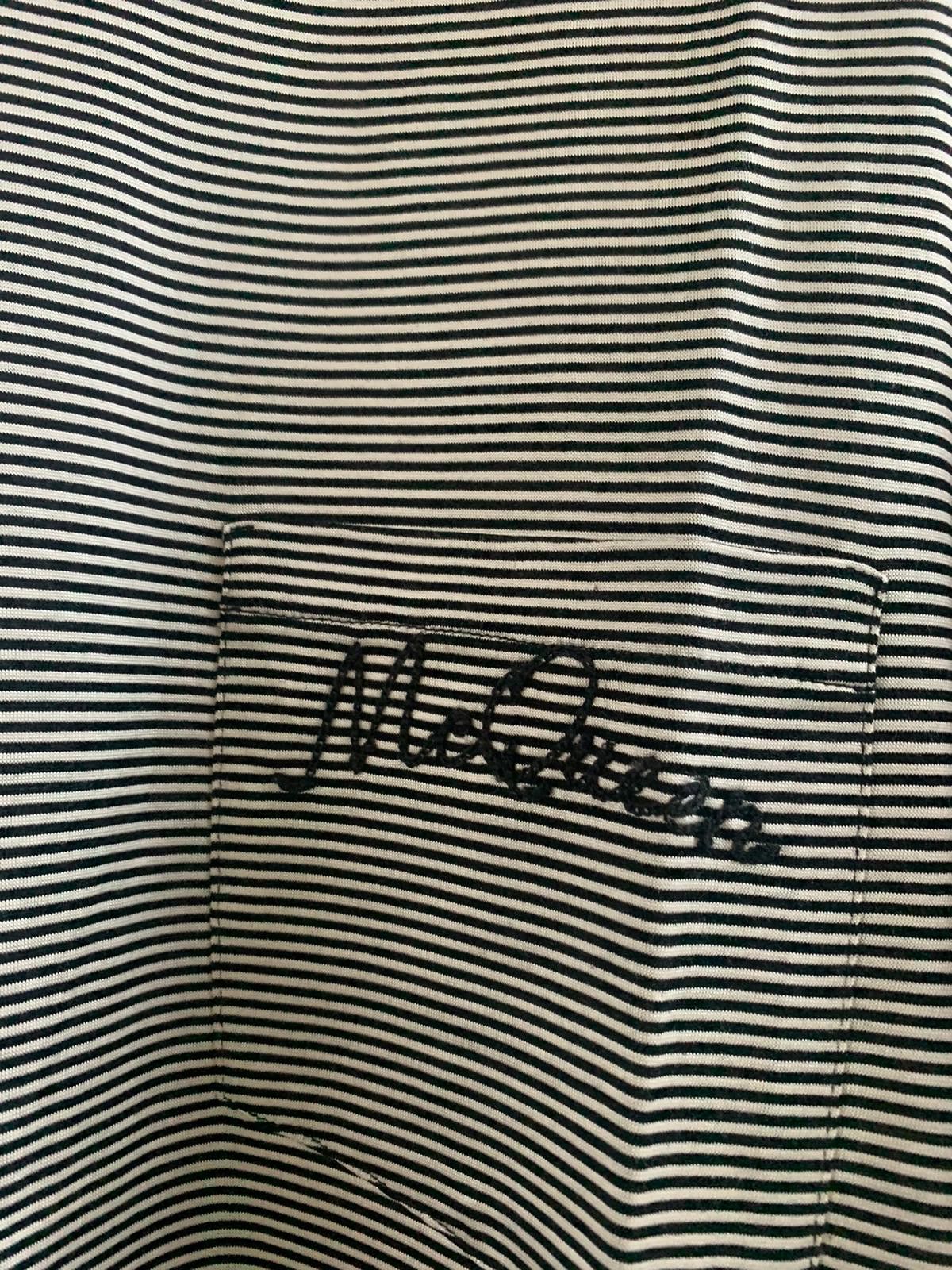 Alexander McQueen Stripe Chest Pocket Logo Tee in Black & White Size US M / EU 48-50 / 2 - 4 Thumbnail