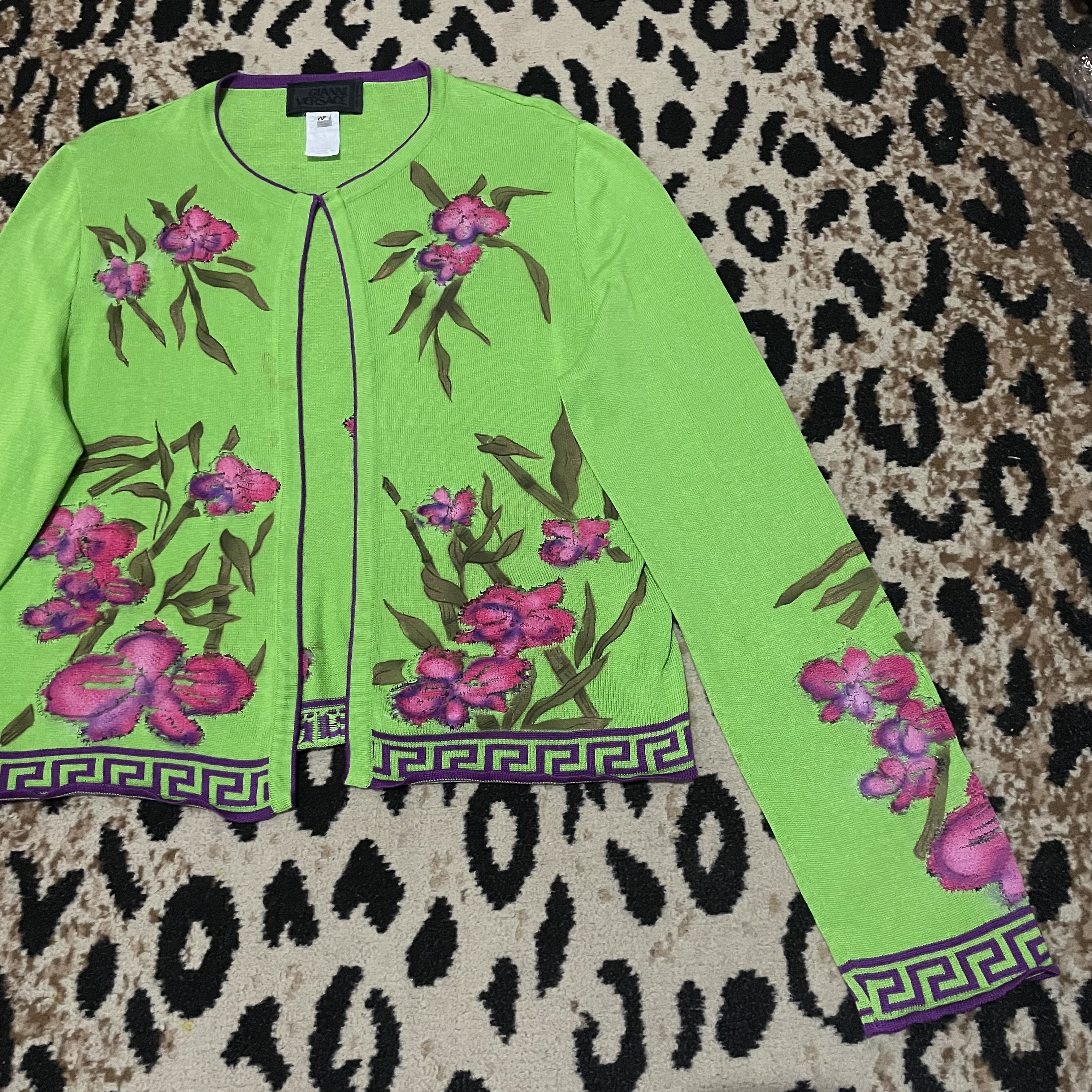 Gianni Valentino × Versace Gianni Versace Flower Knitwear Size US S / EU 44-46 / 1 - 2 Thumbnail