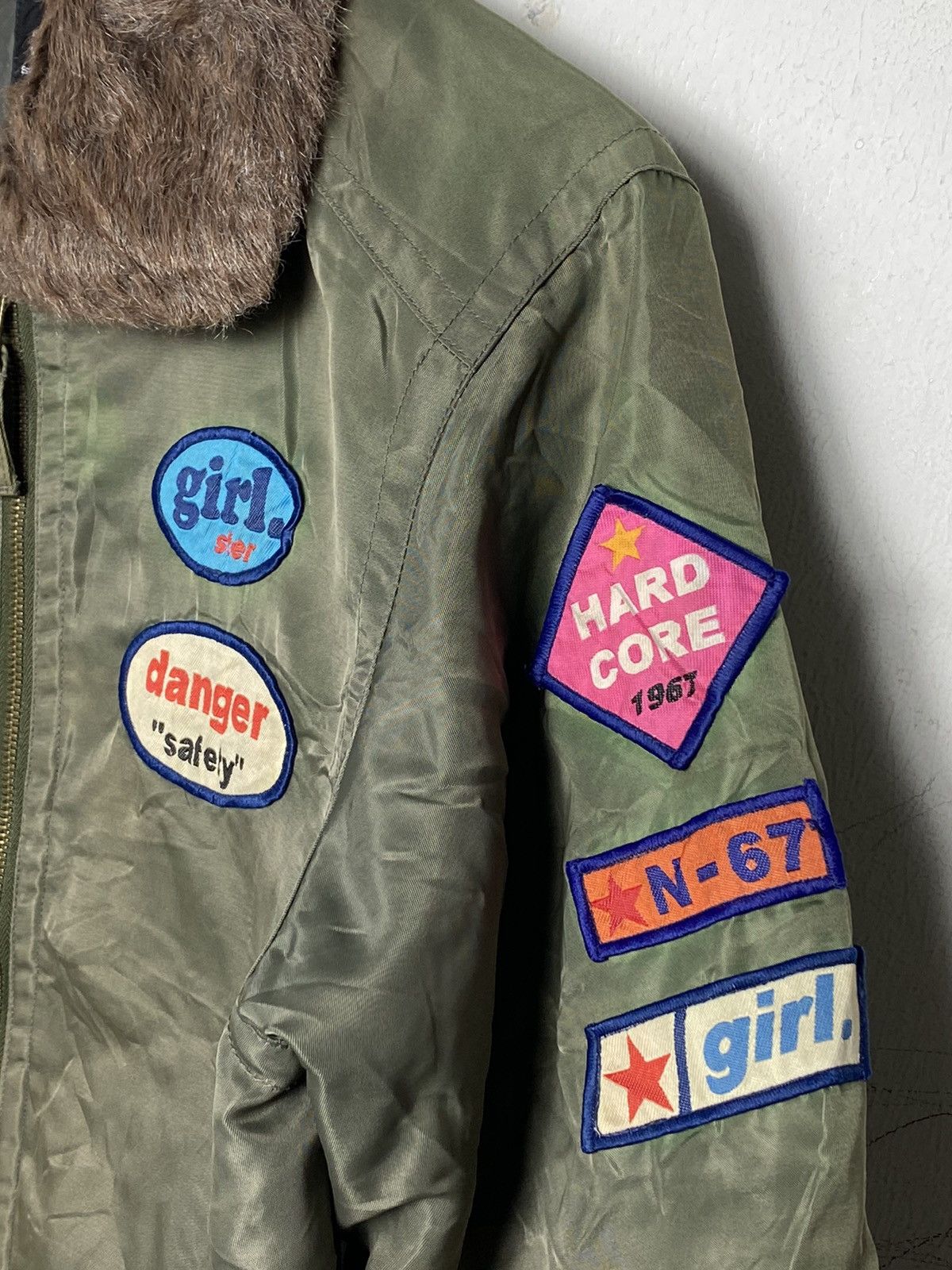 Japanese Brand × Vintage ERL Estacot Comfort Lifestyle Faux Bomber Jacket Size M / US 6-8 / IT 42-44 - 3 Thumbnail