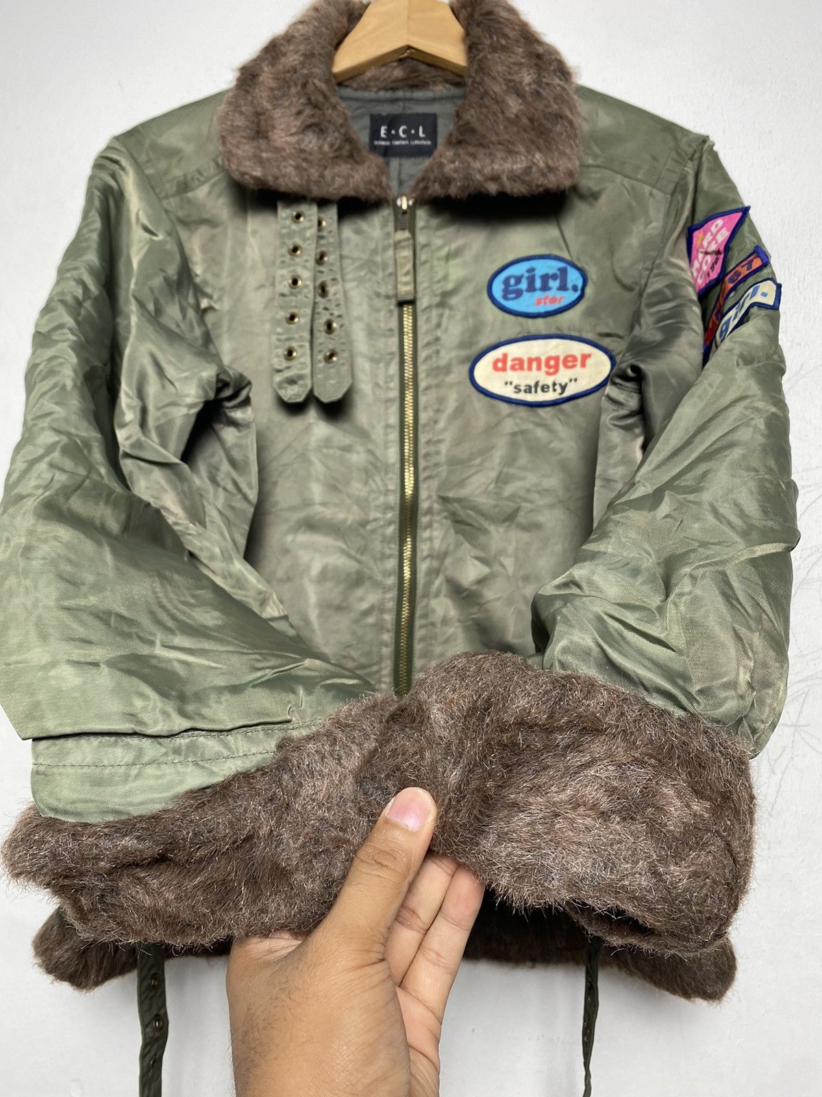 Japanese Brand × Vintage ERL Estacot Comfort Lifestyle Faux Bomber Jacket Size M / US 6-8 / IT 42-44 - 5 Thumbnail