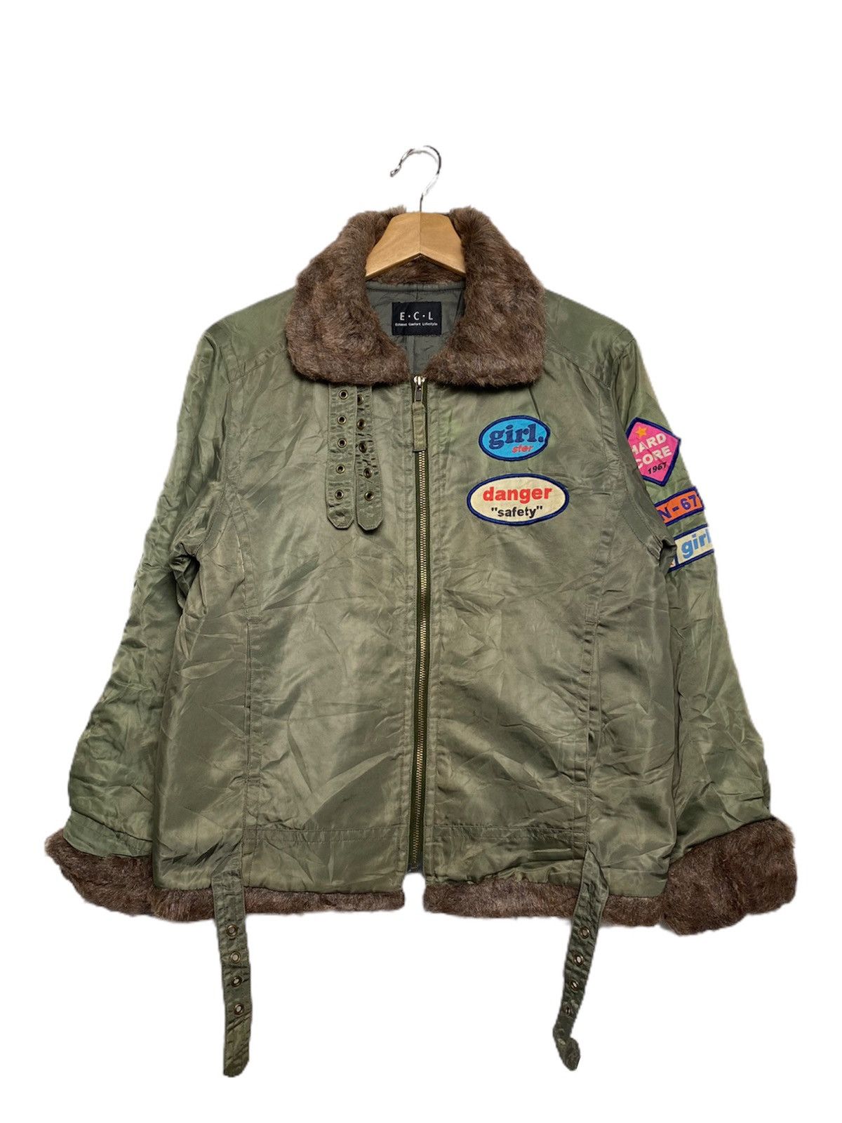 Japanese Brand × Vintage ERL Estacot Comfort Lifestyle Faux Bomber Jacket Size M / US 6-8 / IT 42-44 - 1 Thumbnail