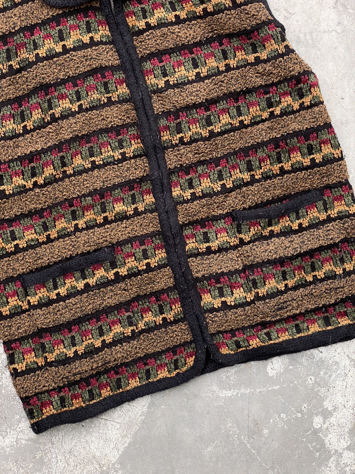 Japanese Brand Grace Saloon Printed Fleece Vest Jacket / Nike Patagonia Size US L / EU 52-54 / 3 - 4 Thumbnail