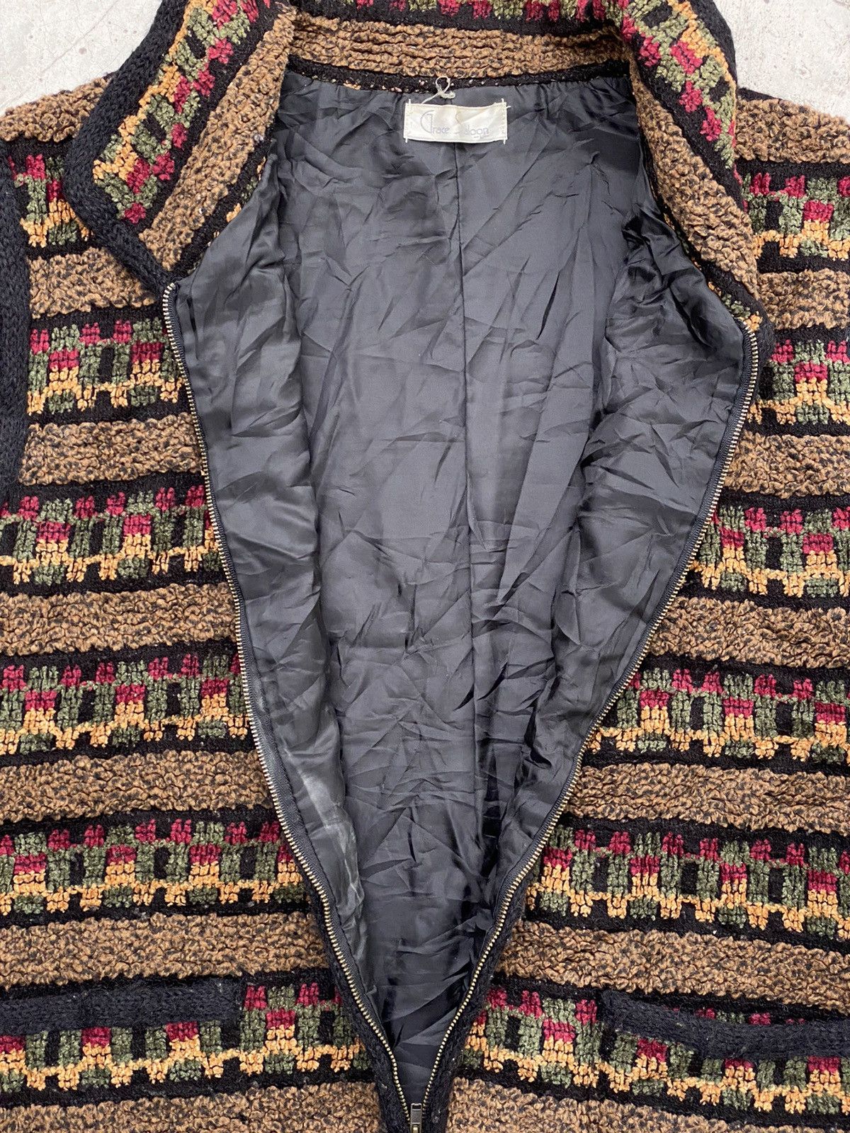 Japanese Brand Grace Saloon Printed Fleece Vest Jacket / Nike Patagonia Size US L / EU 52-54 / 3 - 3 Thumbnail