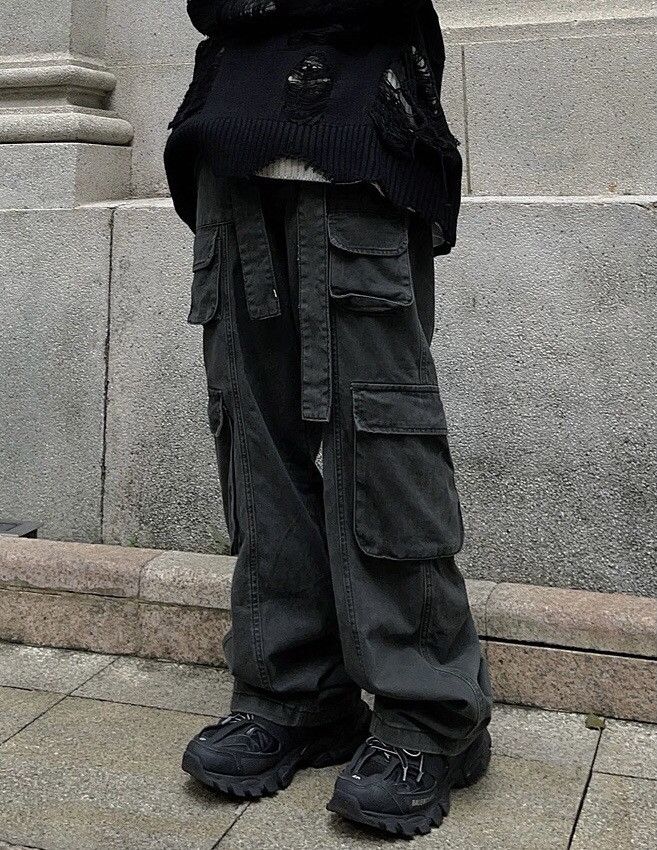 Japanese Brand × Vintage Multi pocket utility grunge cargo pants Size US 28 / EU 44 - 2 Thumbnail
