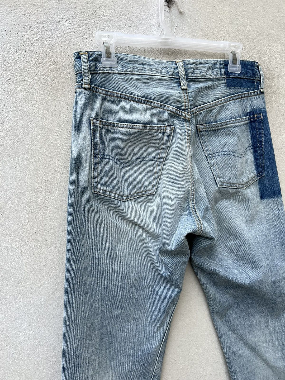 Vintage Archi Japan Fade Light Blue Redline Denim Cropped Jeans Size US 30 / EU 46 - 11 Thumbnail