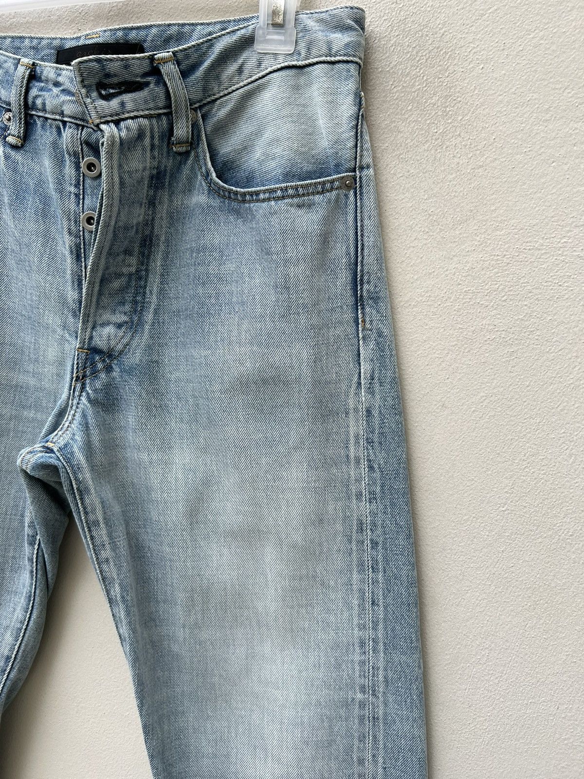 Vintage Archi Japan Fade Light Blue Redline Denim Cropped Jeans Size US 30 / EU 46 - 7 Thumbnail