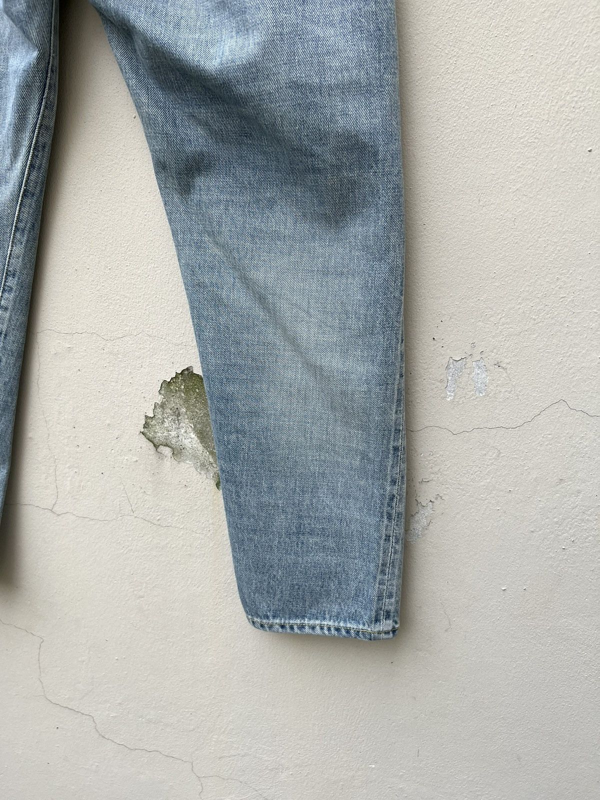 Vintage Archi Japan Fade Light Blue Redline Denim Cropped Jeans Size US 30 / EU 46 - 15 Thumbnail