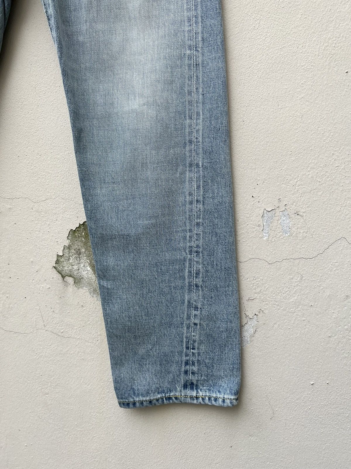 Vintage Archi Japan Fade Light Blue Redline Denim Cropped Jeans Size US 30 / EU 46 - 8 Thumbnail
