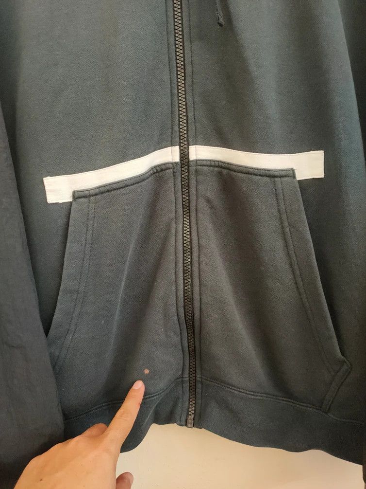 Nike × Vintage Vintage Nike Distress Big Logo Zipup Hoodie Size US XL / EU 56 / 4 - 3 Thumbnail