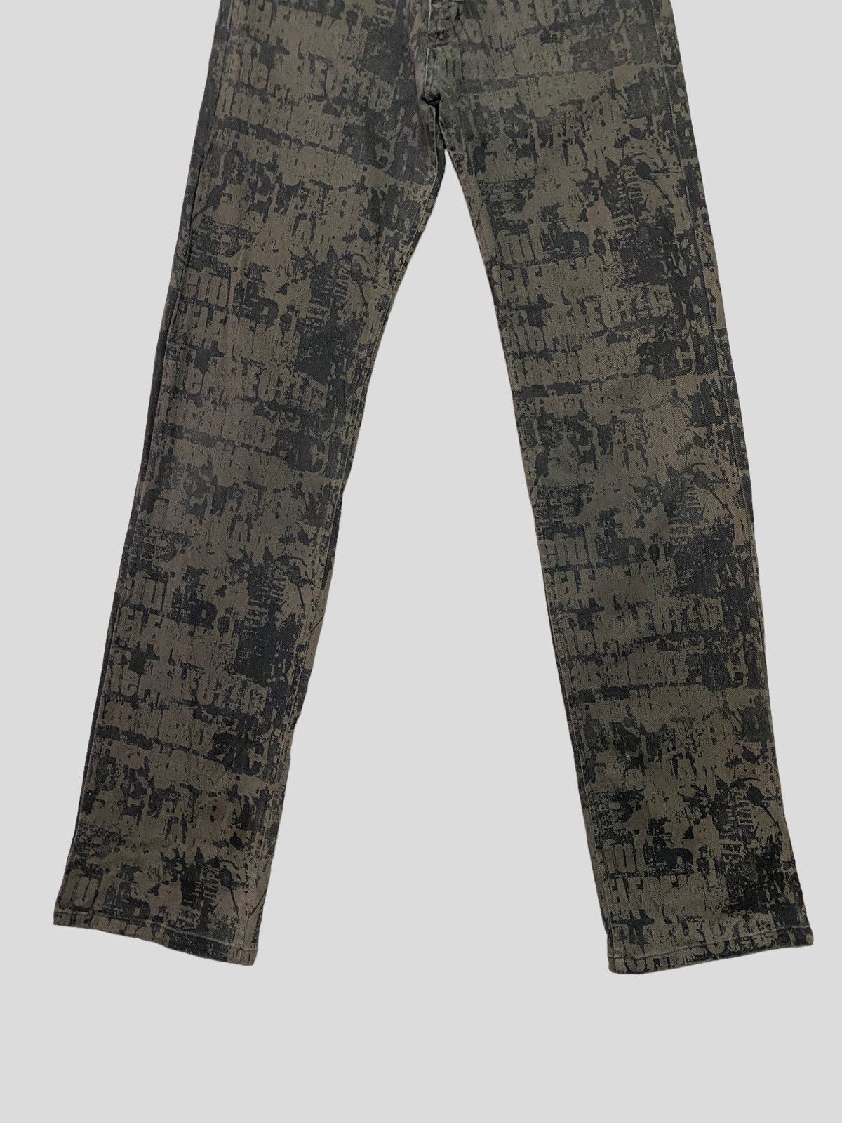 In The Attic × Seditionaries × Vintage VINTAGE IN THE ATTIC ALL OVER PRINT SKINNY DENIM Size US 27 - 5 Thumbnail