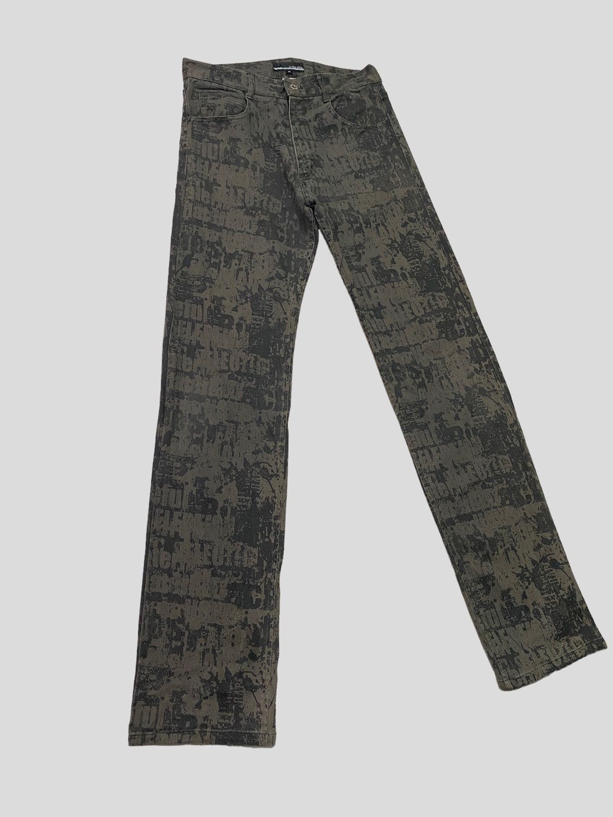 In The Attic × Seditionaries × Vintage VINTAGE IN THE ATTIC ALL OVER PRINT SKINNY DENIM Size US 27 - 1 Thumbnail
