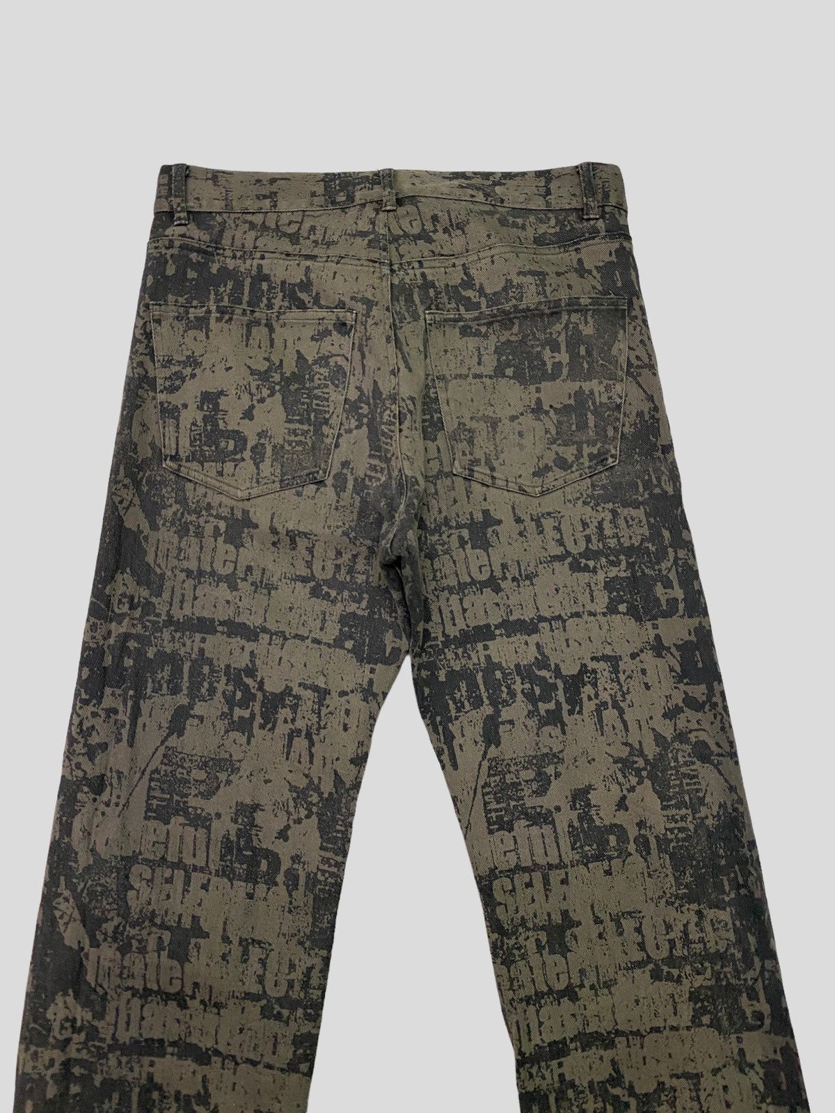 In The Attic × Seditionaries × Vintage VINTAGE IN THE ATTIC ALL OVER PRINT SKINNY DENIM Size US 27 - 11 Thumbnail