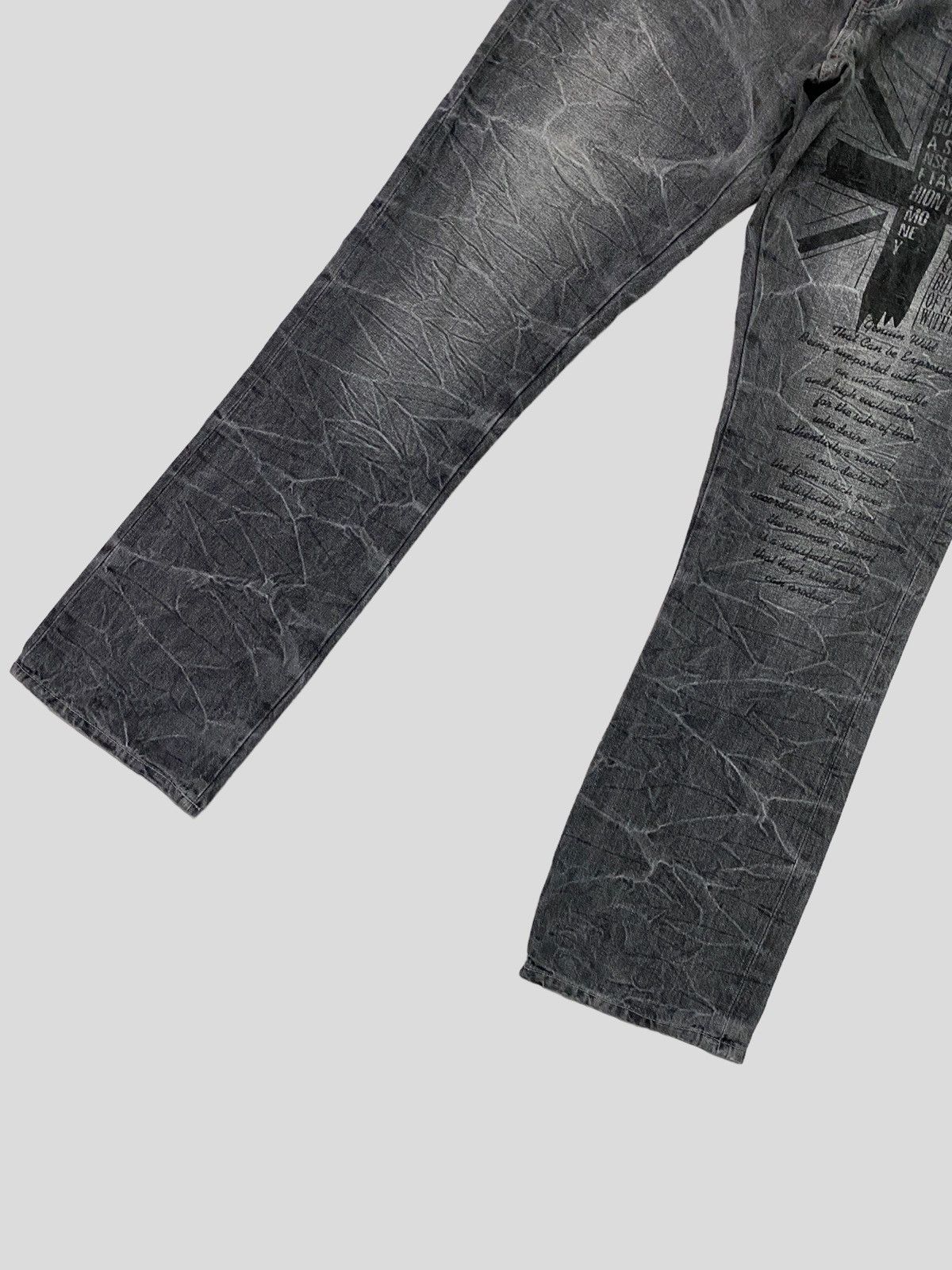 Japanese Brand × Seditionaries × Vintage VINTAGE FAMOUS WILD LIFE CROSS PRINT POEM DESIGN DENIM Size US 31 - 4 Thumbnail
