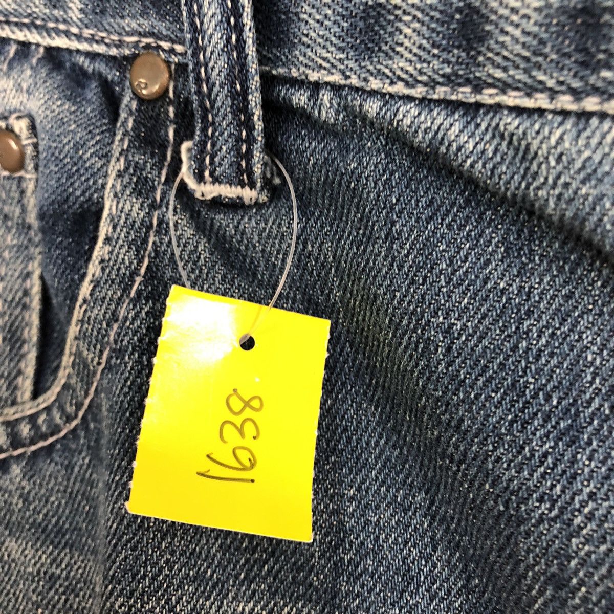 Levi's DLL 501 Big E Levis Strauss Blue Denim JEans Pants #1638 Size US 36 / EU 52 - 7 Thumbnail