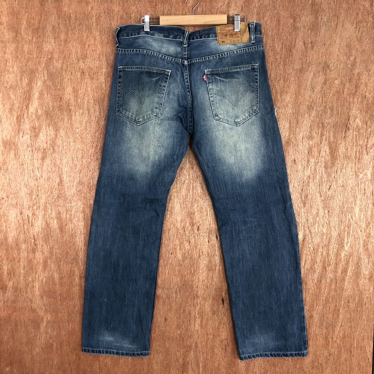 Levi's DLL 501 Big E Levis Strauss Blue Denim JEans Pants #1638 Size US 36 / EU 52 - 9 Thumbnail