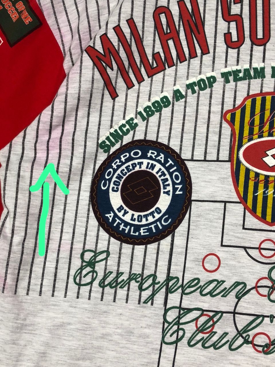 Lotto Sport RARE🔥VINTAGE 1993 AC MILAN FOOTBALL CHAMPIONS HISTORY Size US L / EU 52-54 / 3 - 5 Thumbnail