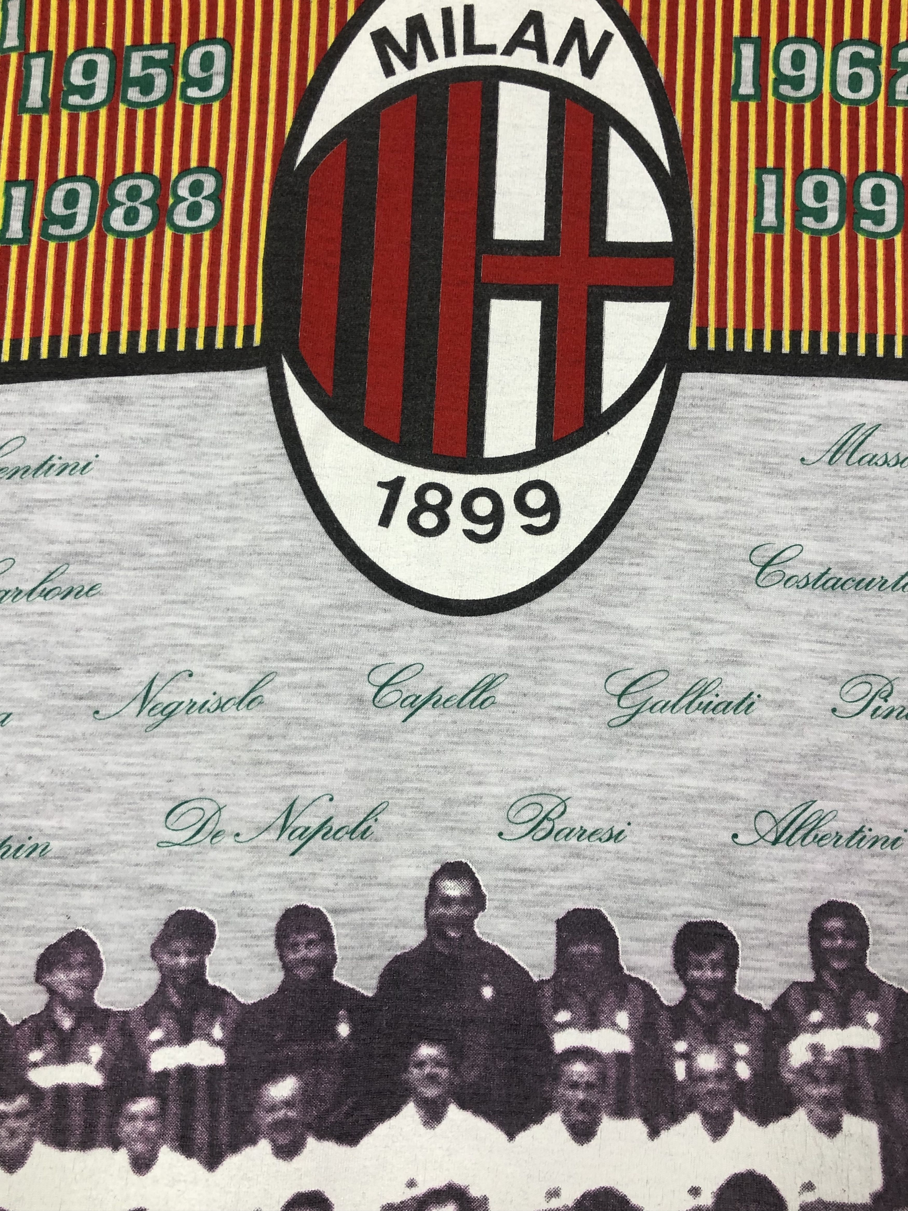 Lotto Sport RARE🔥VINTAGE 1993 AC MILAN FOOTBALL CHAMPIONS HISTORY Size US L / EU 52-54 / 3 - 12 Thumbnail