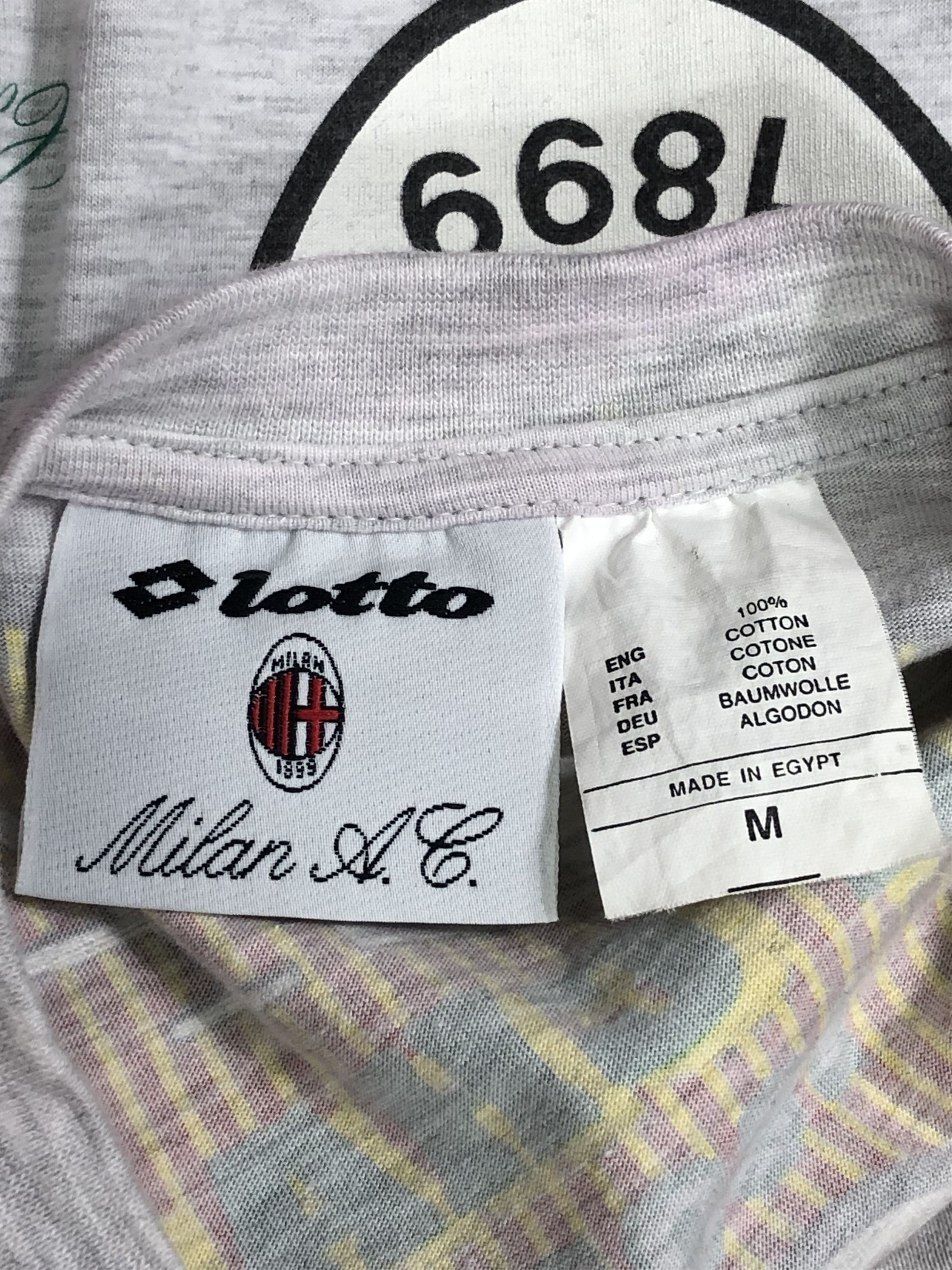 Lotto Sport RARE🔥VINTAGE 1993 AC MILAN FOOTBALL CHAMPIONS HISTORY Size US L / EU 52-54 / 3 - 21 Thumbnail