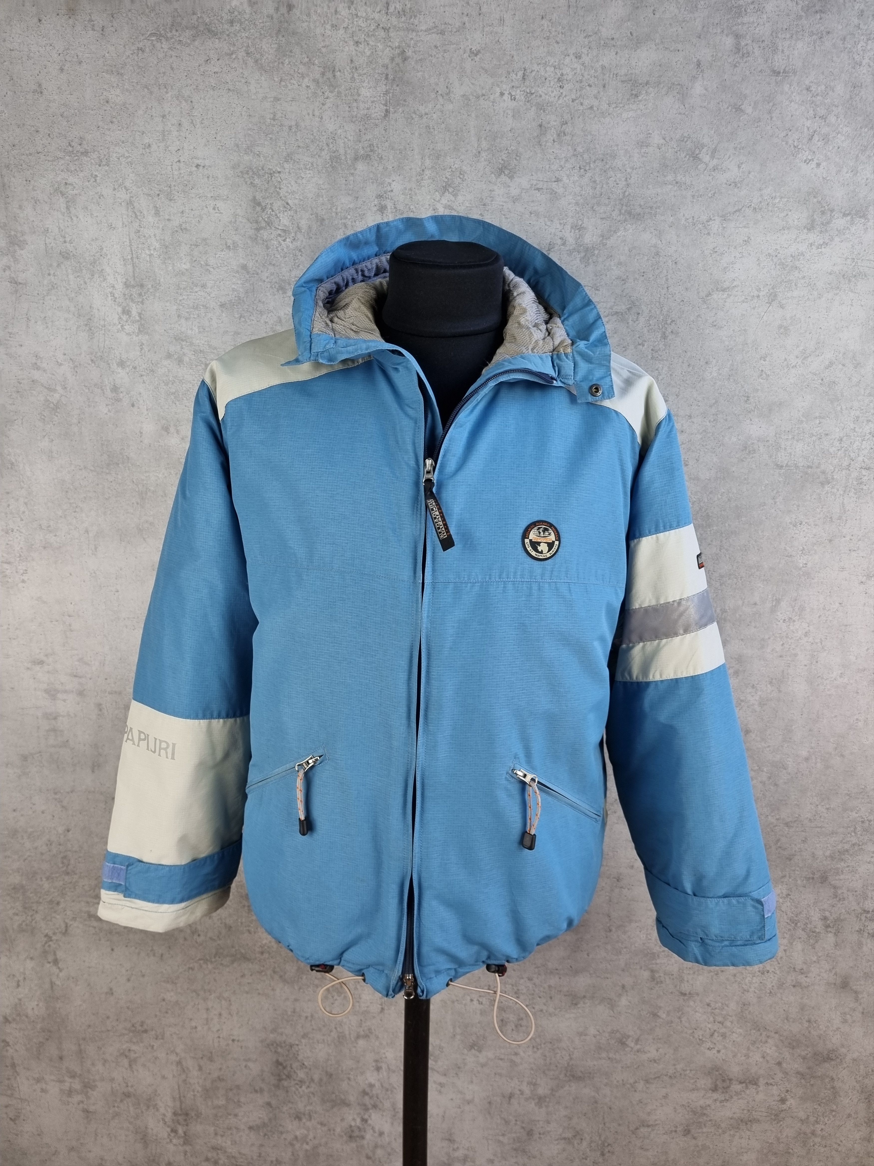 Napapijri × Vintage Napapijri Water Repellent Reflective Elements Heavy Jacket Size US L / EU 52-54 / 3 - 6 Thumbnail