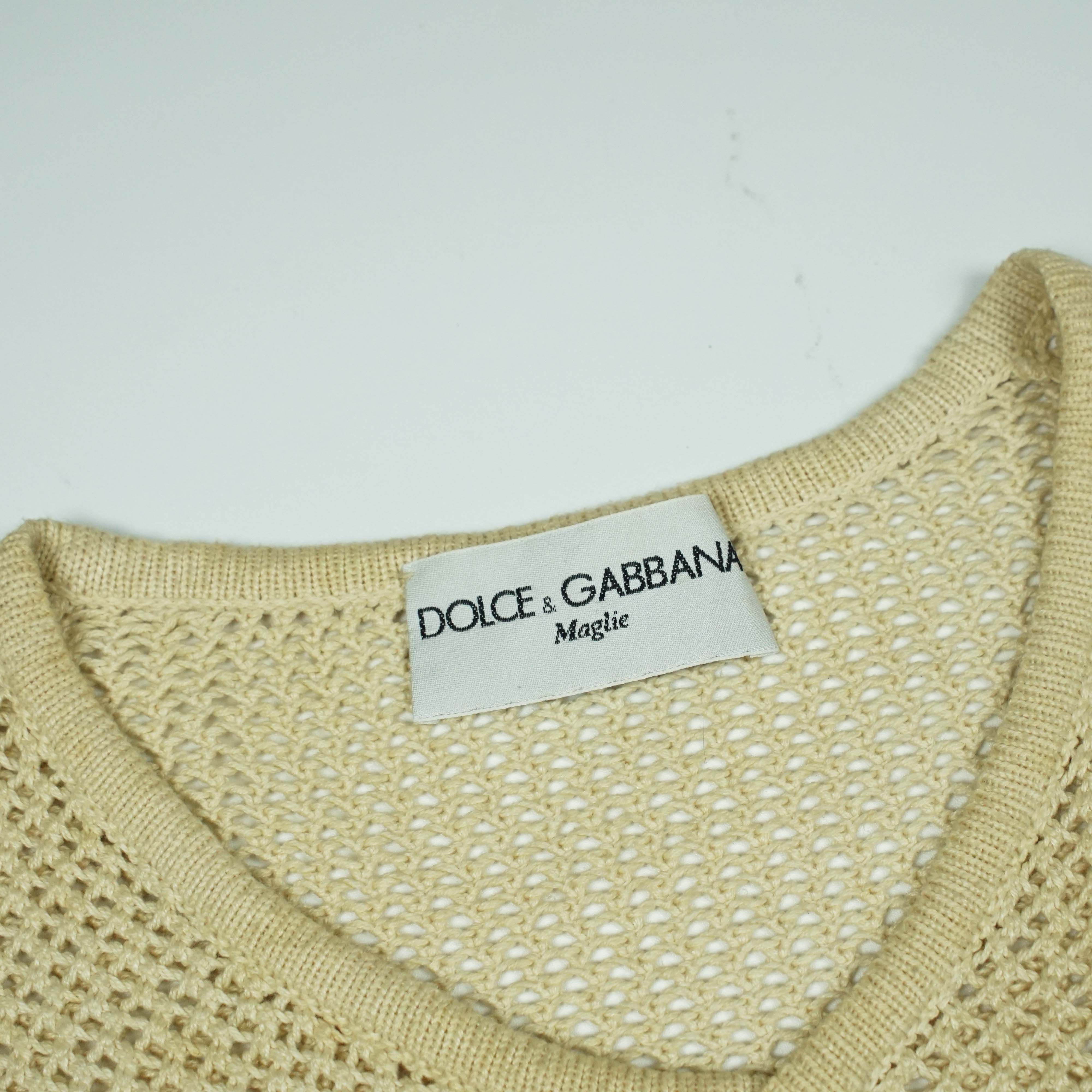 Dolce & Gabbana *NoTariff Dolce & Gabbana Knitted Vest Size US S / EU 44-46 / 1 - 4 Thumbnail