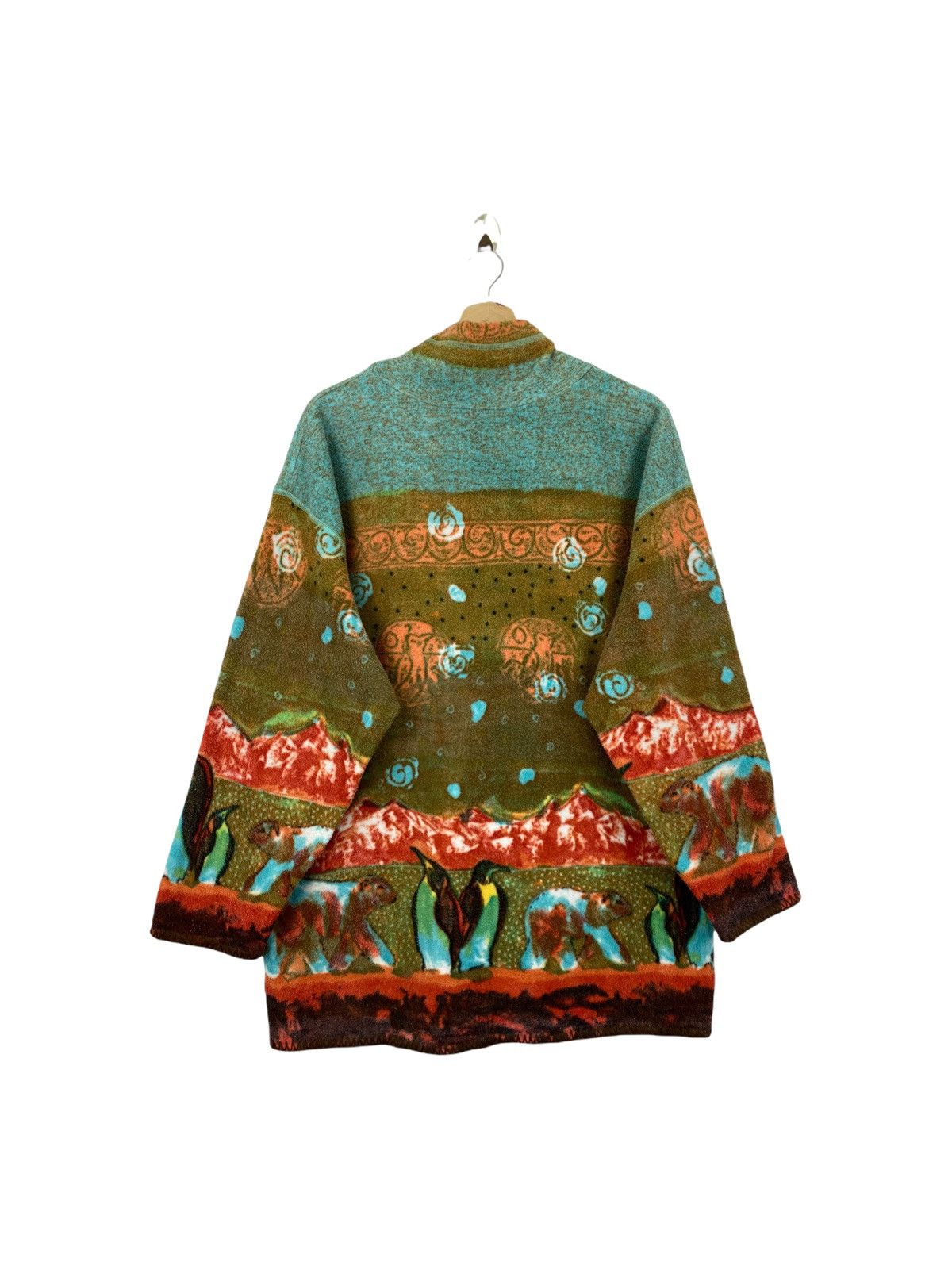 Issey Miyake × Japanese Brand × Tsumori Chisato Issey miyake Tsumori chisato printed fleece sweater Size US L / EU 52-54 / 3 - 2 Thumbnail