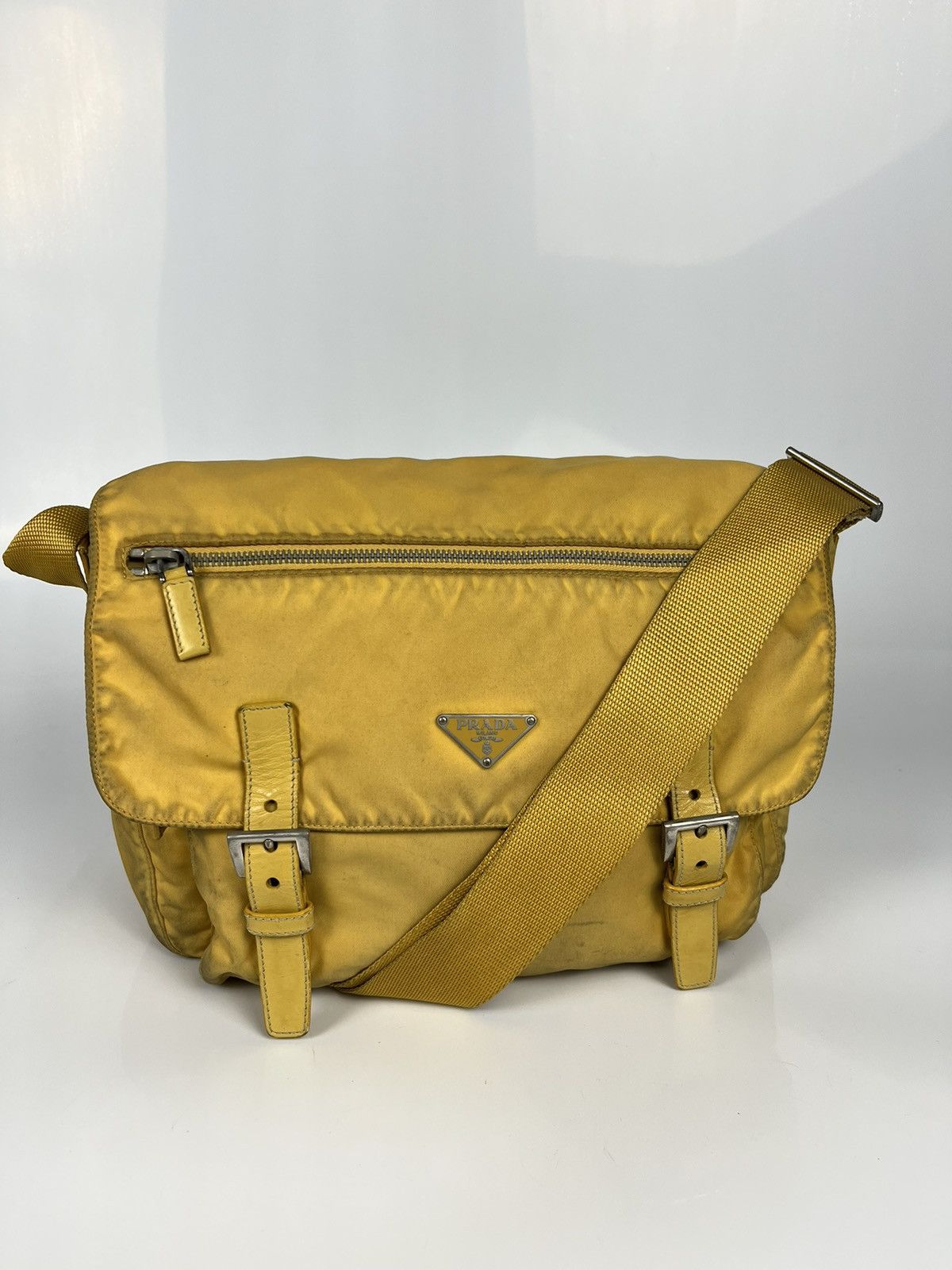 Prada Work Laptop Shoulder Nylon Bag