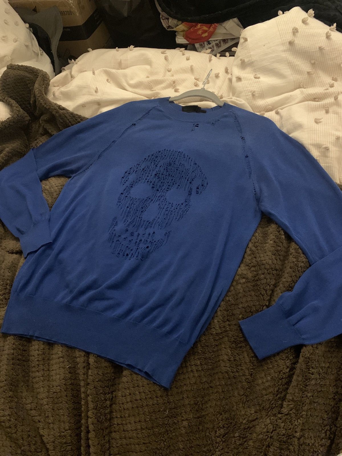 Alexander McQueen Pointelle Skull Sweater Size US M / EU 48-50 / 2 - 1 Thumbnail