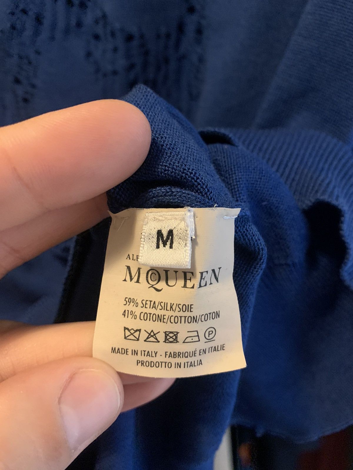 Alexander McQueen Pointelle Skull Sweater Size US M / EU 48-50 / 2 - 3 Thumbnail