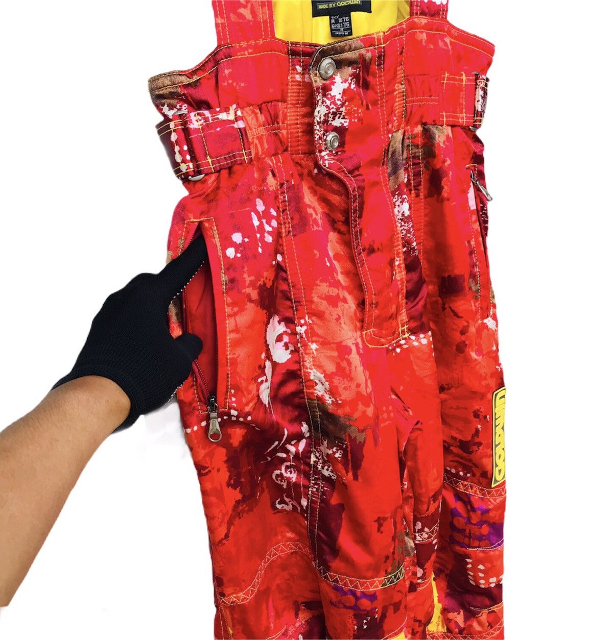 Goldwin Rare Goldwin SKI Overall Full color Japan made Size US 29 - 4 Thumbnail
