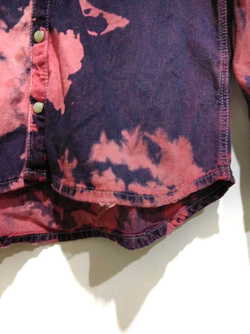 20471120 × Topshop Distressed Bleach Acidwash Grunge style Snap Buttom Size US M / EU 48-50 / 2 - 4 Thumbnail