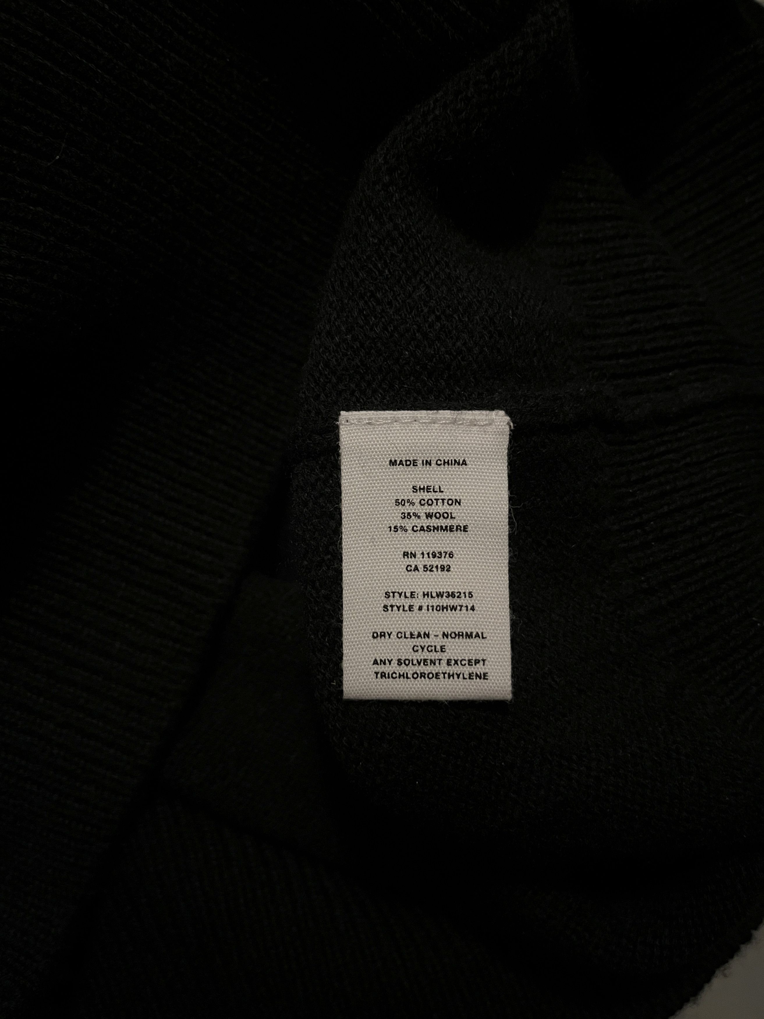 Helmut Lang ⚡️QUICK SALE⚡️ Helmut Lang Black Slash V-neck Knit Size US XXS / EU 40 - 6 Thumbnail
