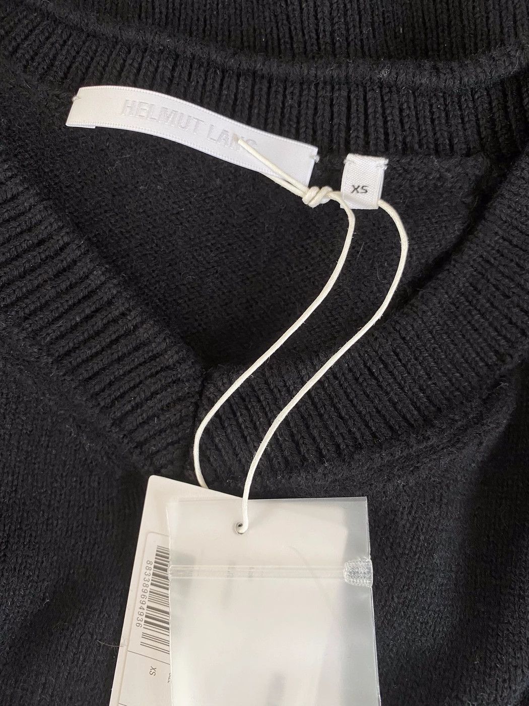 Helmut Lang ⚡️QUICK SALE⚡️ Helmut Lang Black Slash V-neck Knit Size US XXS / EU 40 - 4 Thumbnail