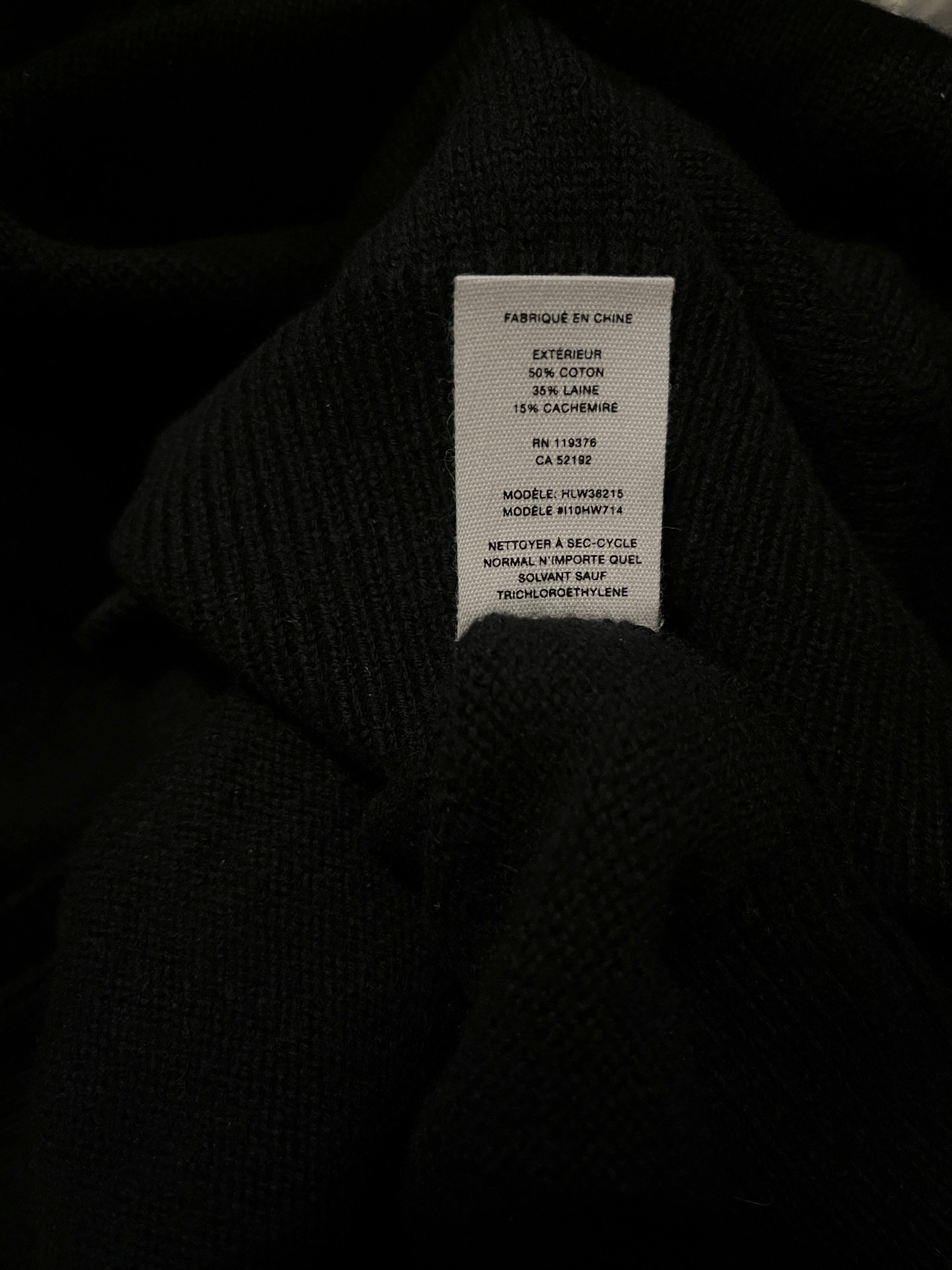 Helmut Lang ⚡️QUICK SALE⚡️ Helmut Lang Black Slash V-neck Knit Size US XXS / EU 40 - 5 Thumbnail