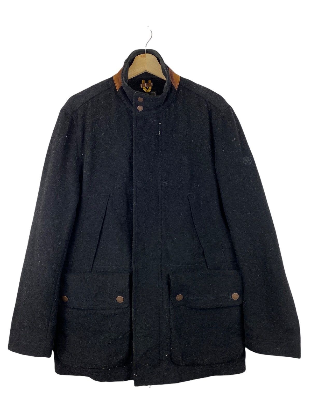 Timberland Timberland wool zip up black jacket Size US S / EU 44-46 / 1 - 1 Thumbnail